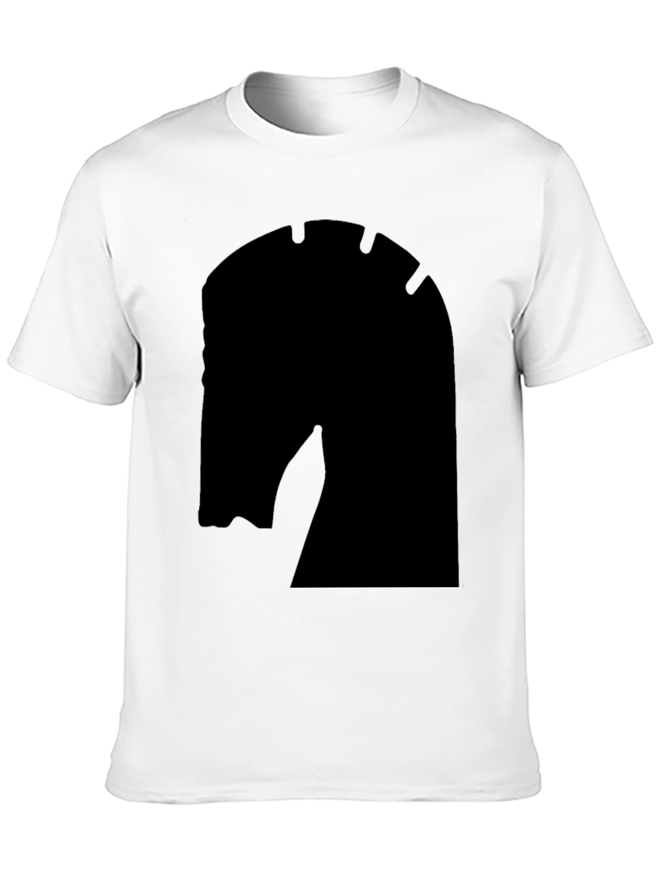 Chess Knight Graphic Tee - Modern Fit Solid Black