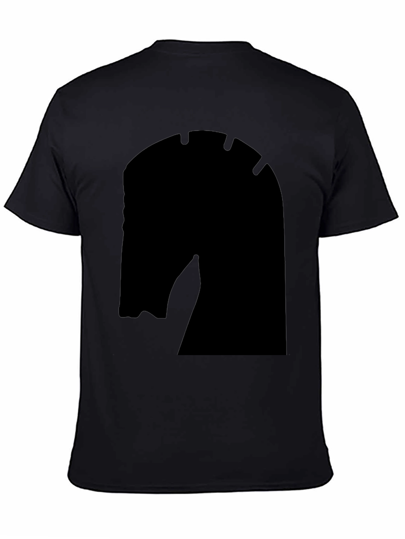 Chess Knight Graphic Tee - Modern Fit Solid Black