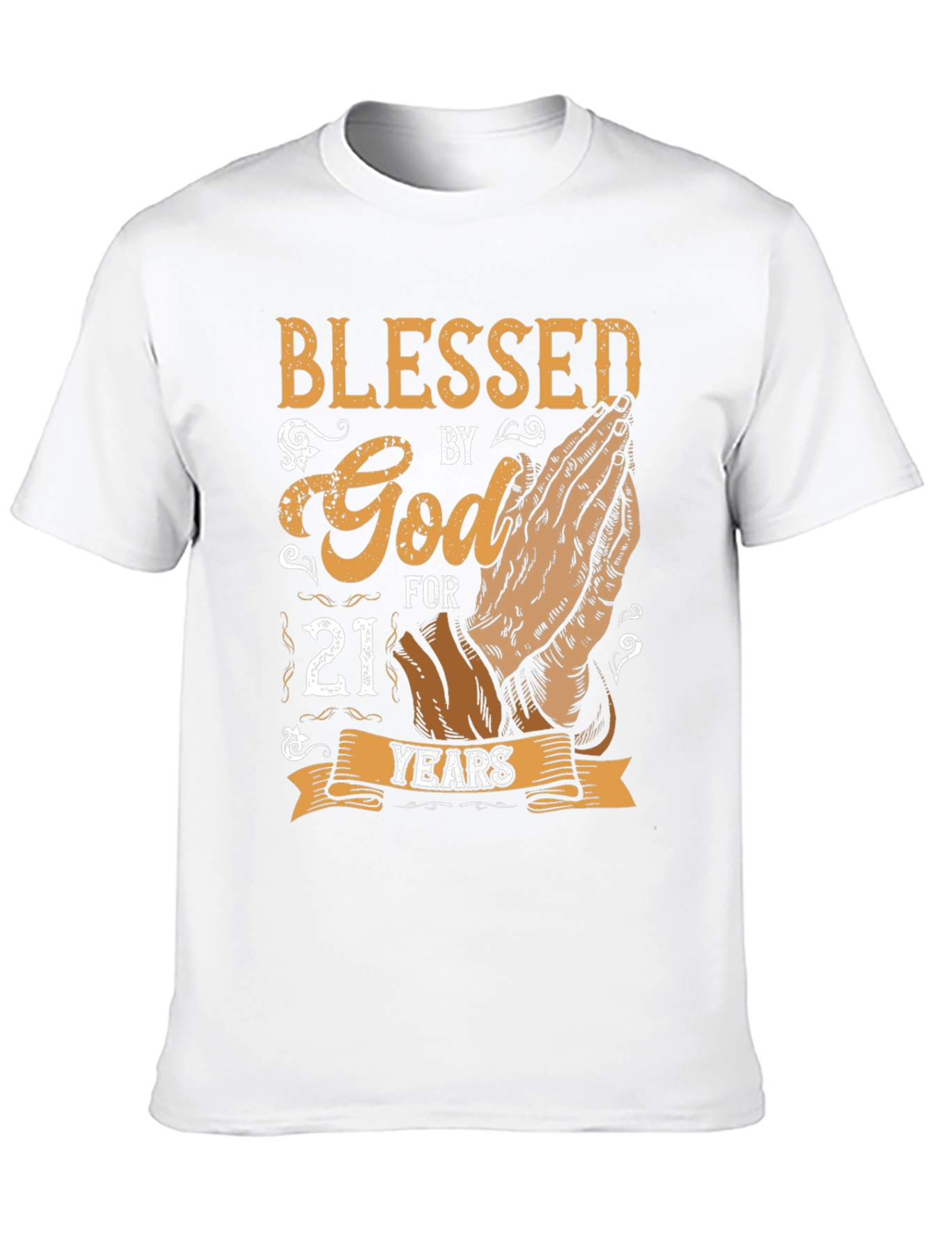Blessed By God For 21 Years Graphic T-Shirt