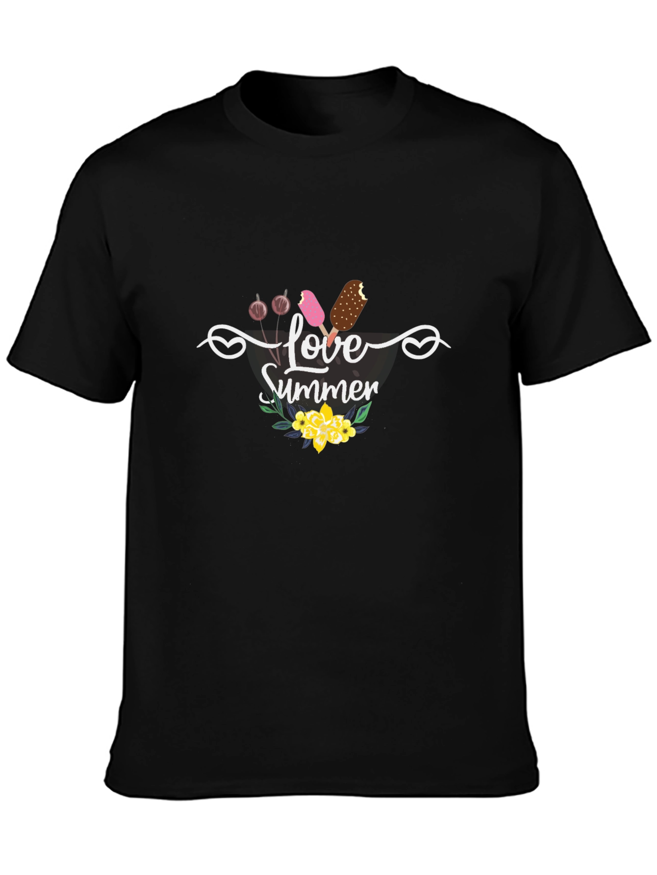 Love Summer Graphic Tee - Black