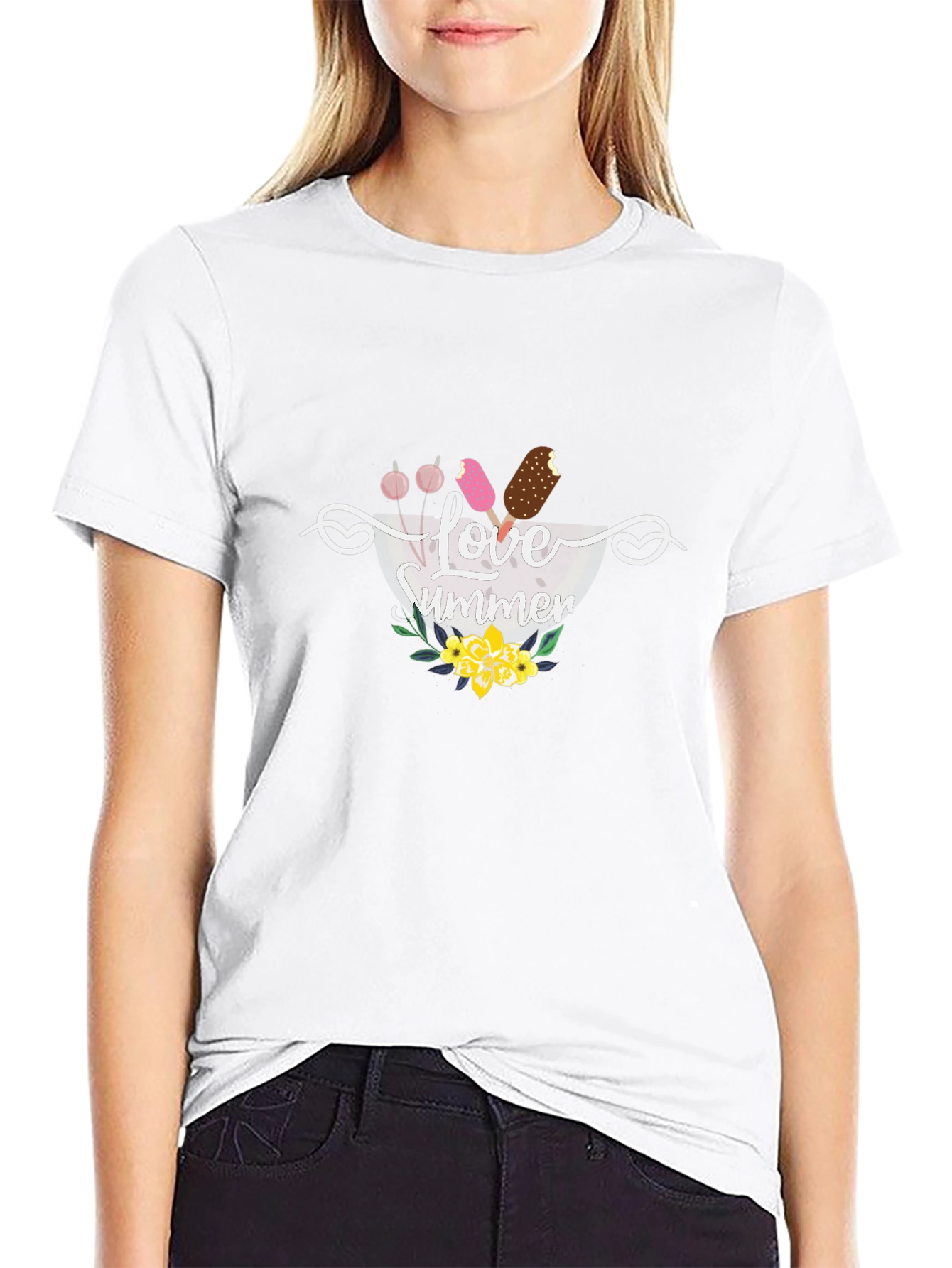 Love Summer Graphic Tee - Black