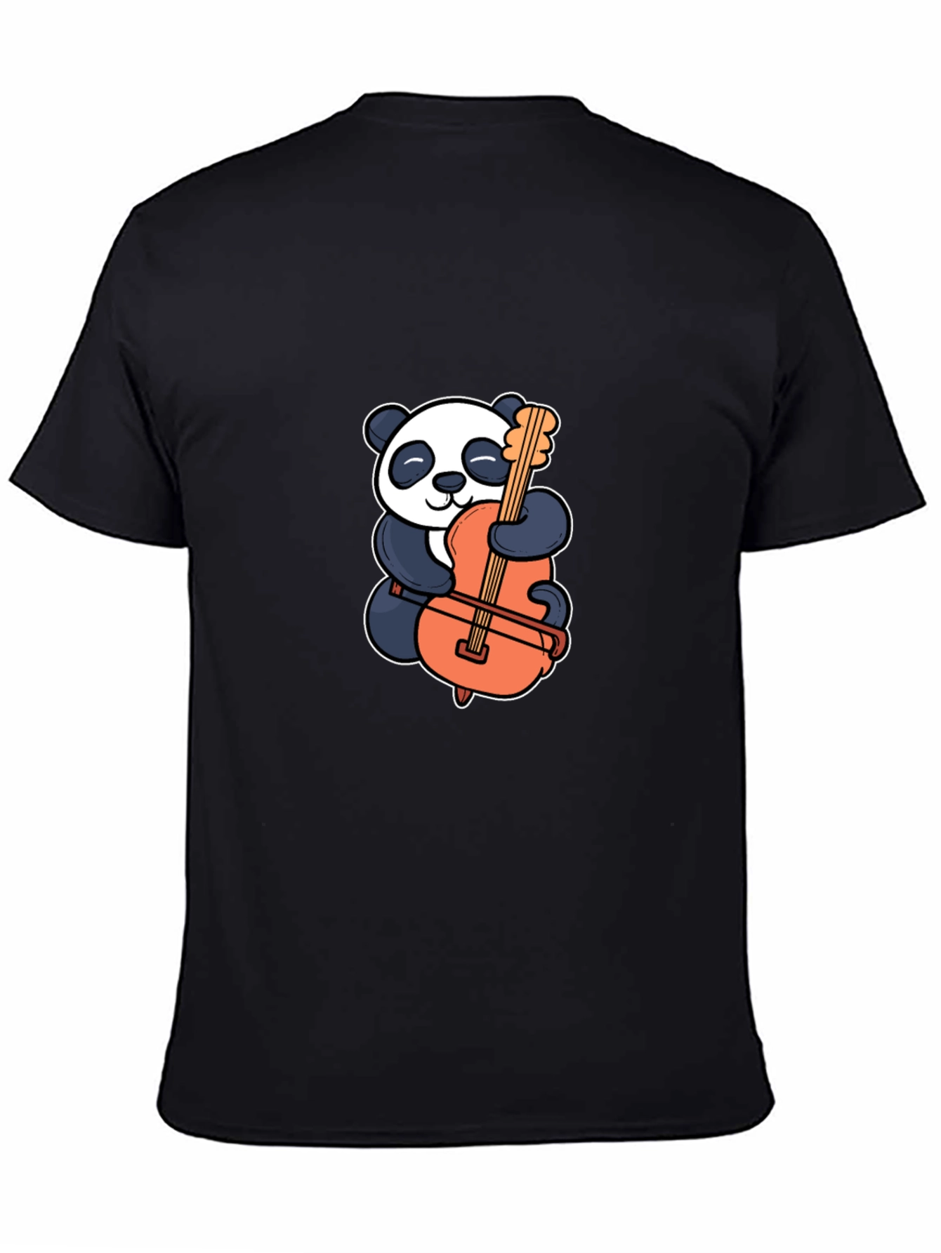 Panda Hugging Cello Graphic T-Shirt