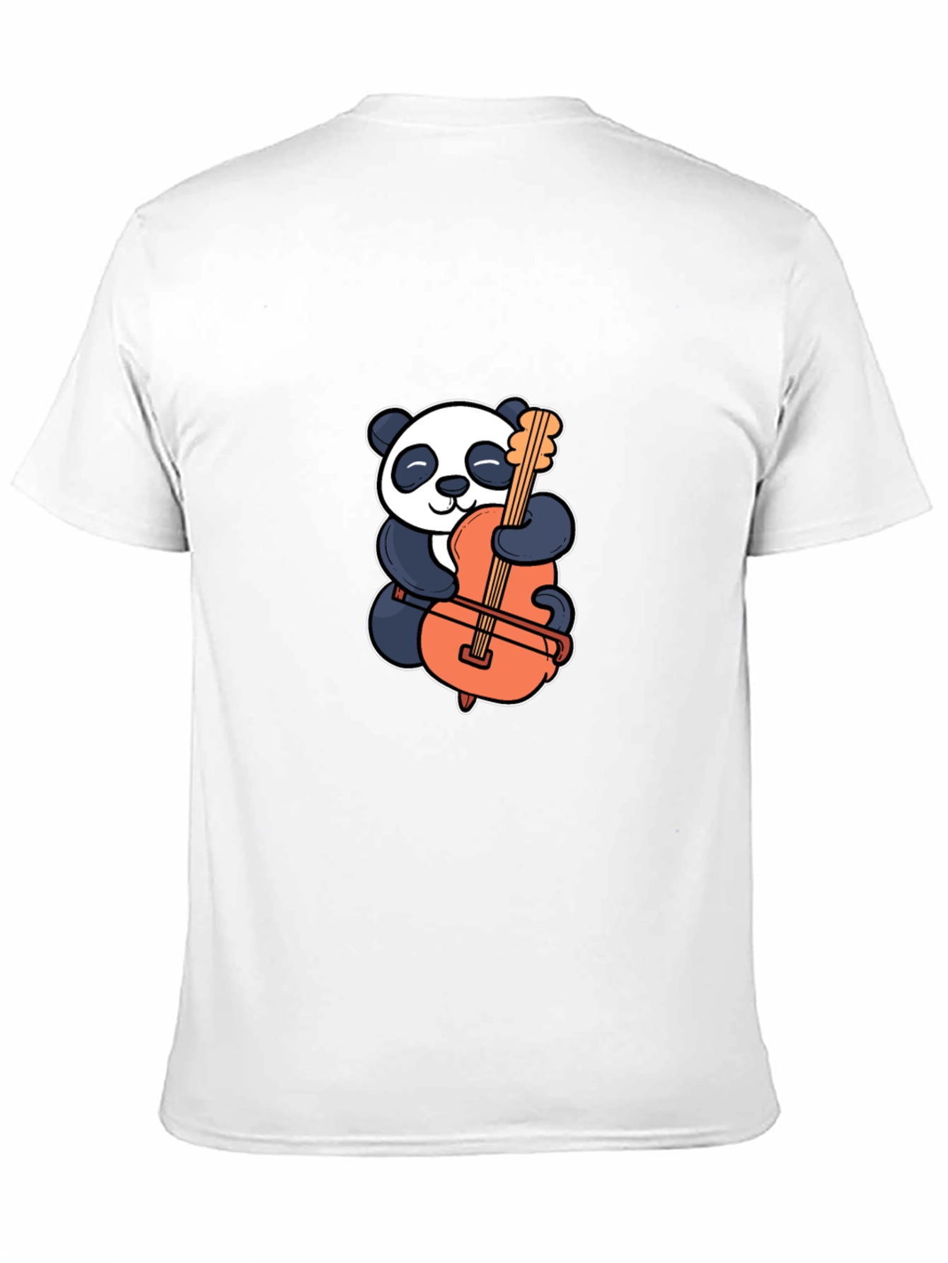 Panda Hugging Cello Graphic T-Shirt