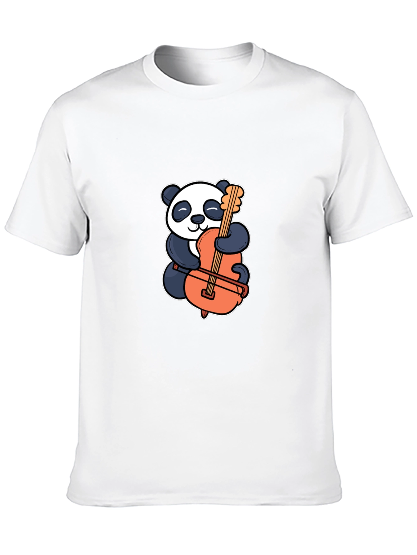 Panda Hugging Cello Graphic T-Shirt
