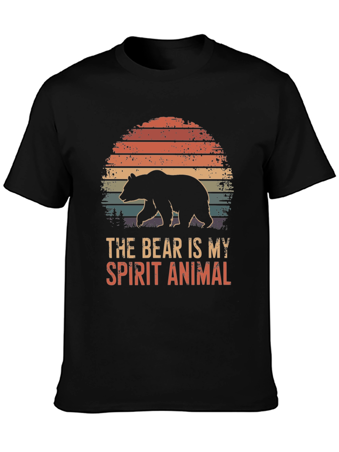 Bear Spirit Animal T-Shirt - Nature Inspired Graphic Tee