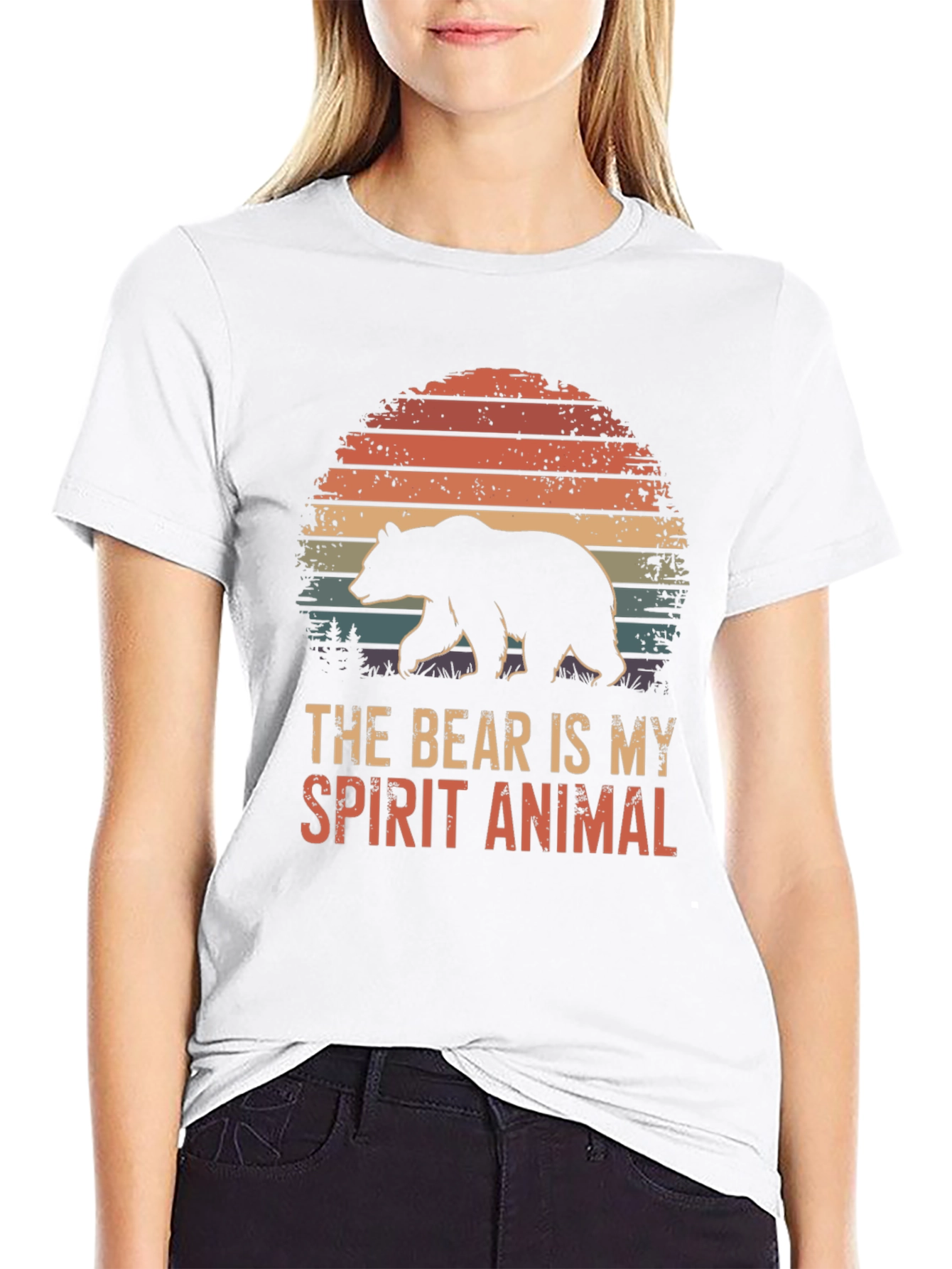 Bear Spirit Animal T-Shirt - Nature Inspired Graphic Tee