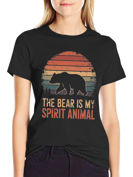 Bear Spirit Animal T-Shirt - Nature Inspired Graphic Tee