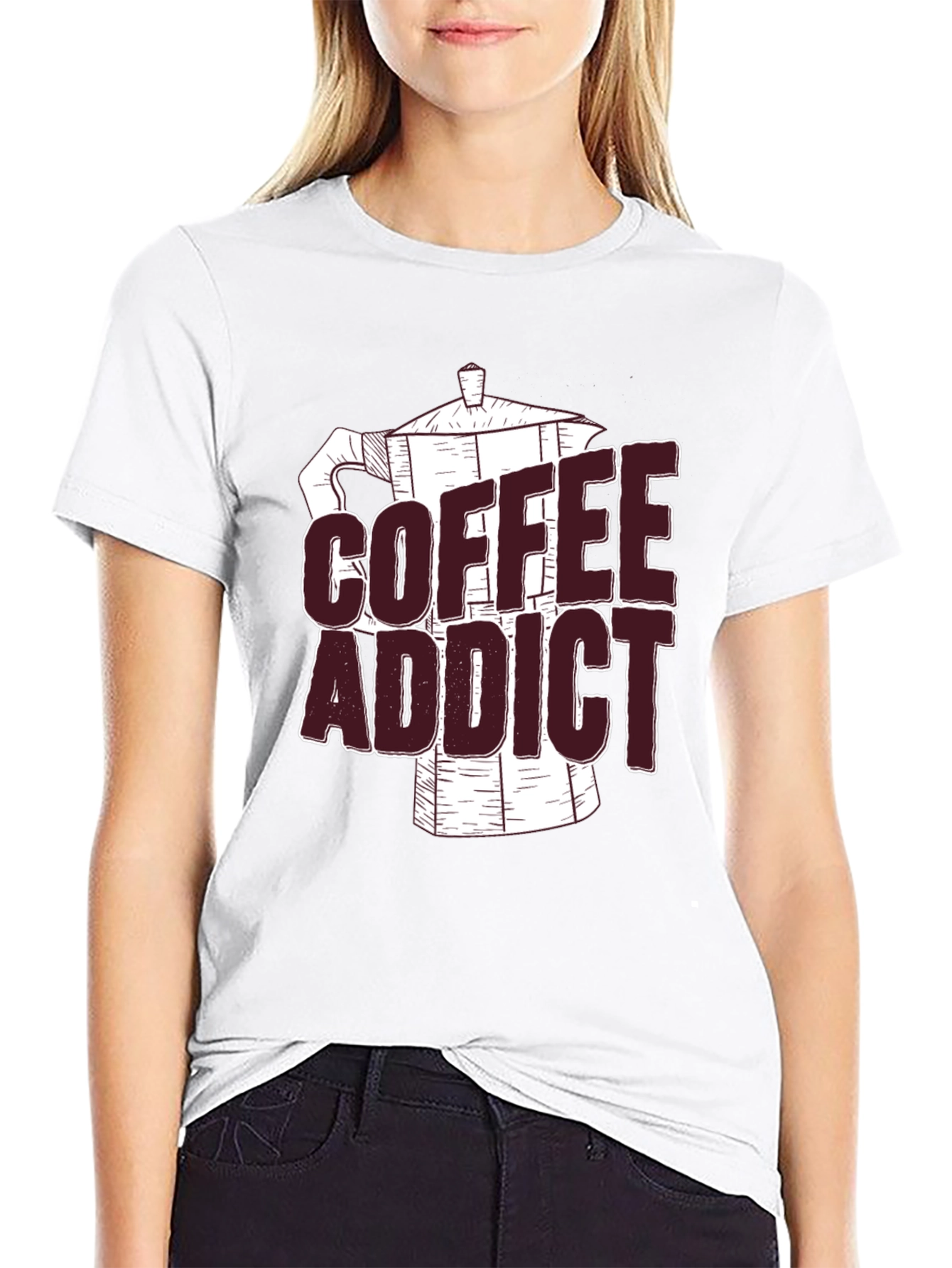 Coffee Addict Black Graphic Tee