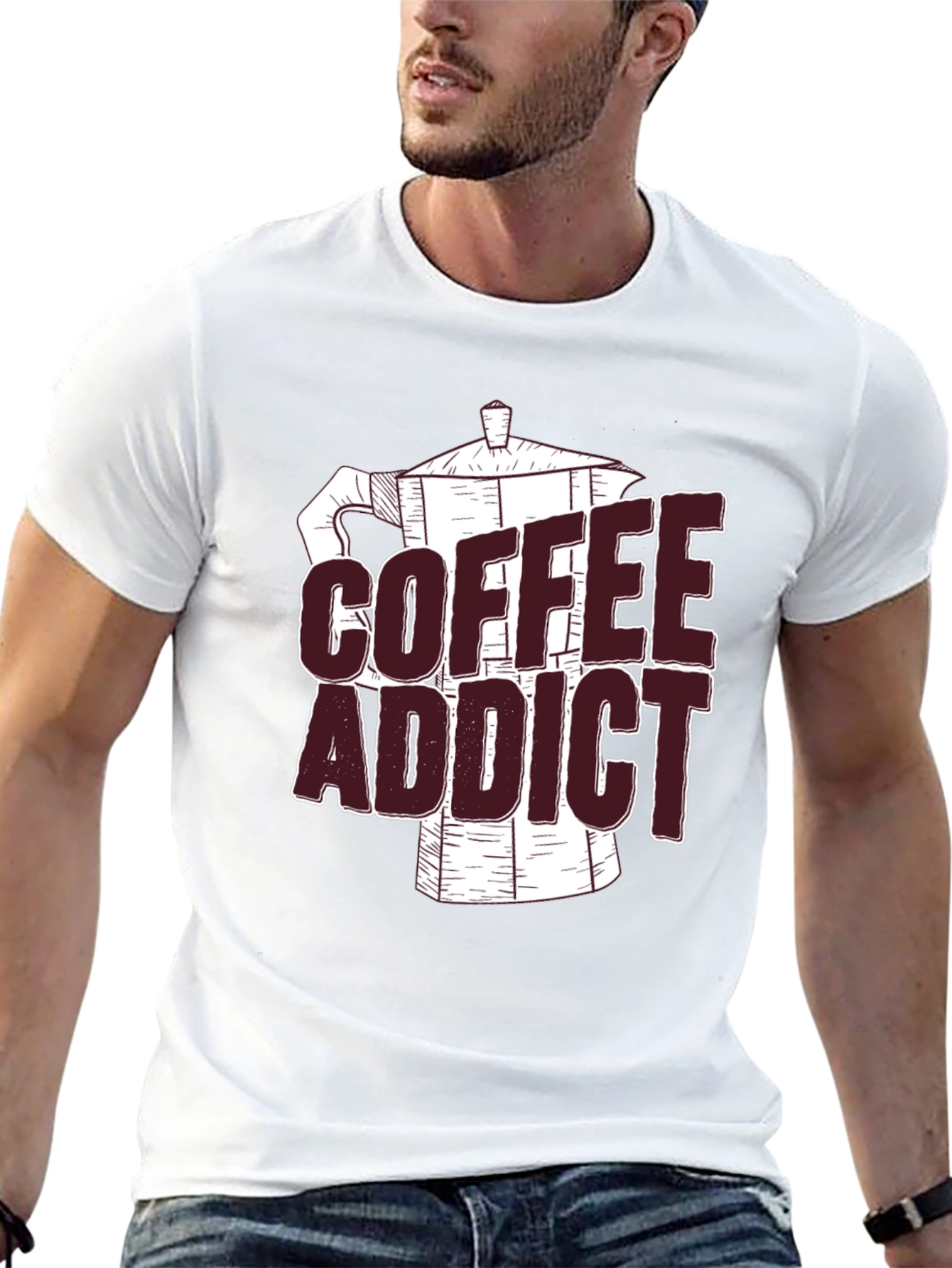 Coffee Addict Black Graphic Tee