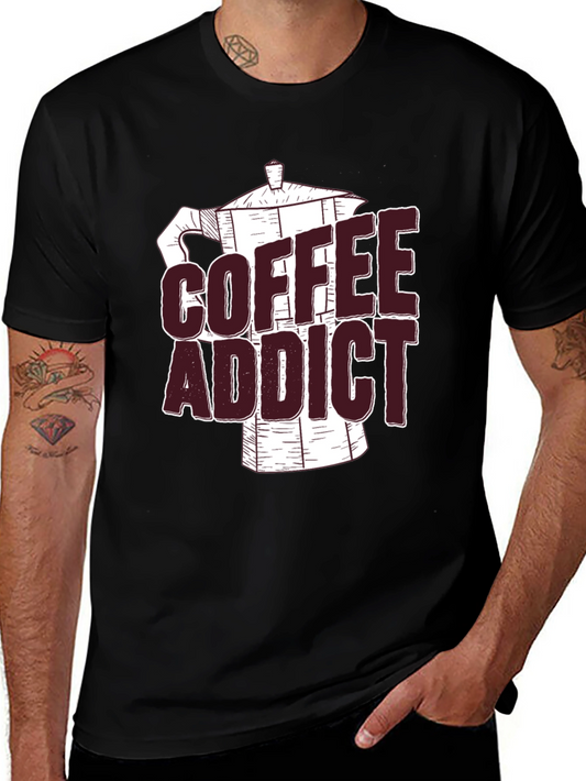 Coffee Addict Black Graphic Tee