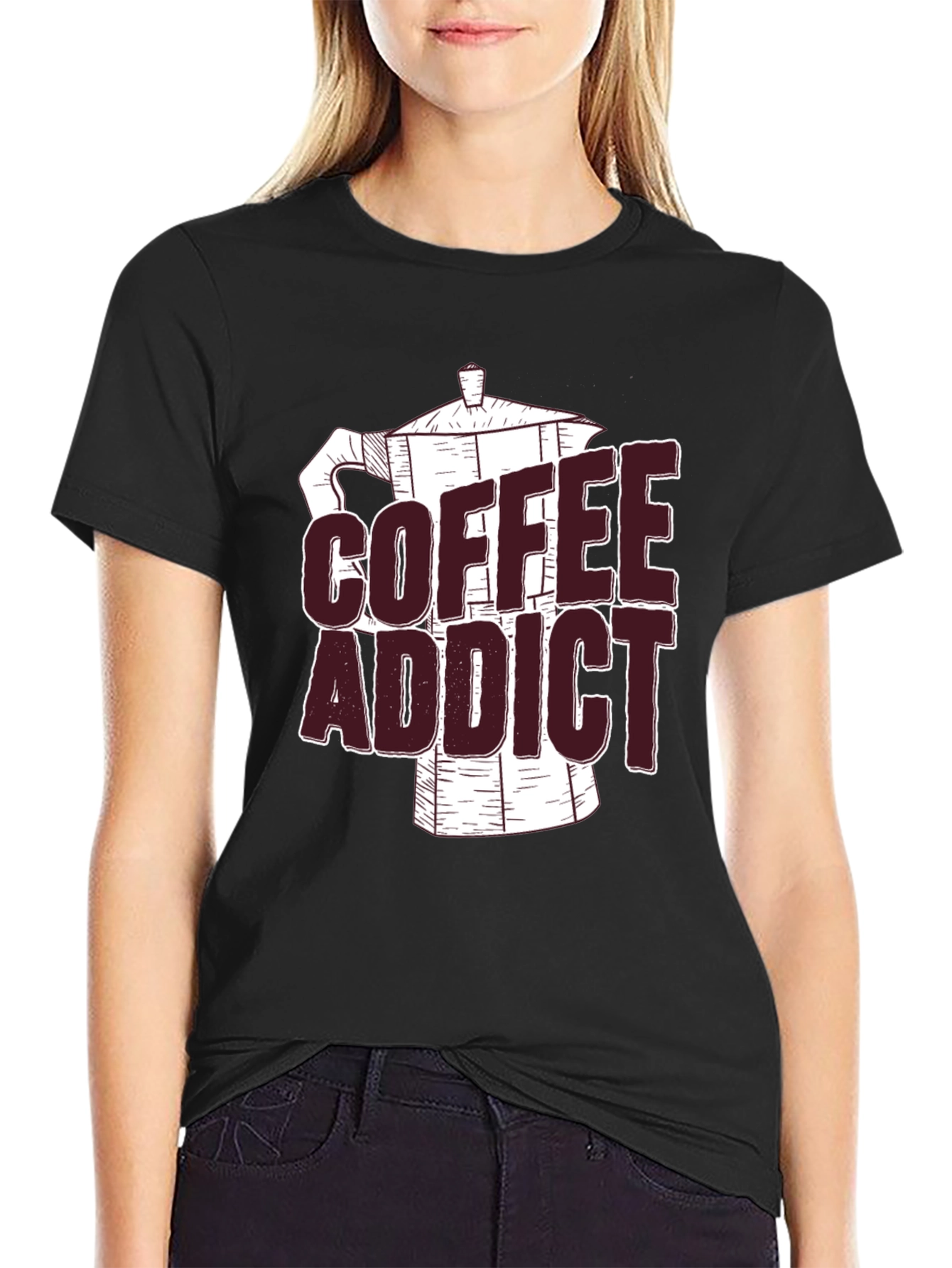 Coffee Addict Black Graphic Tee