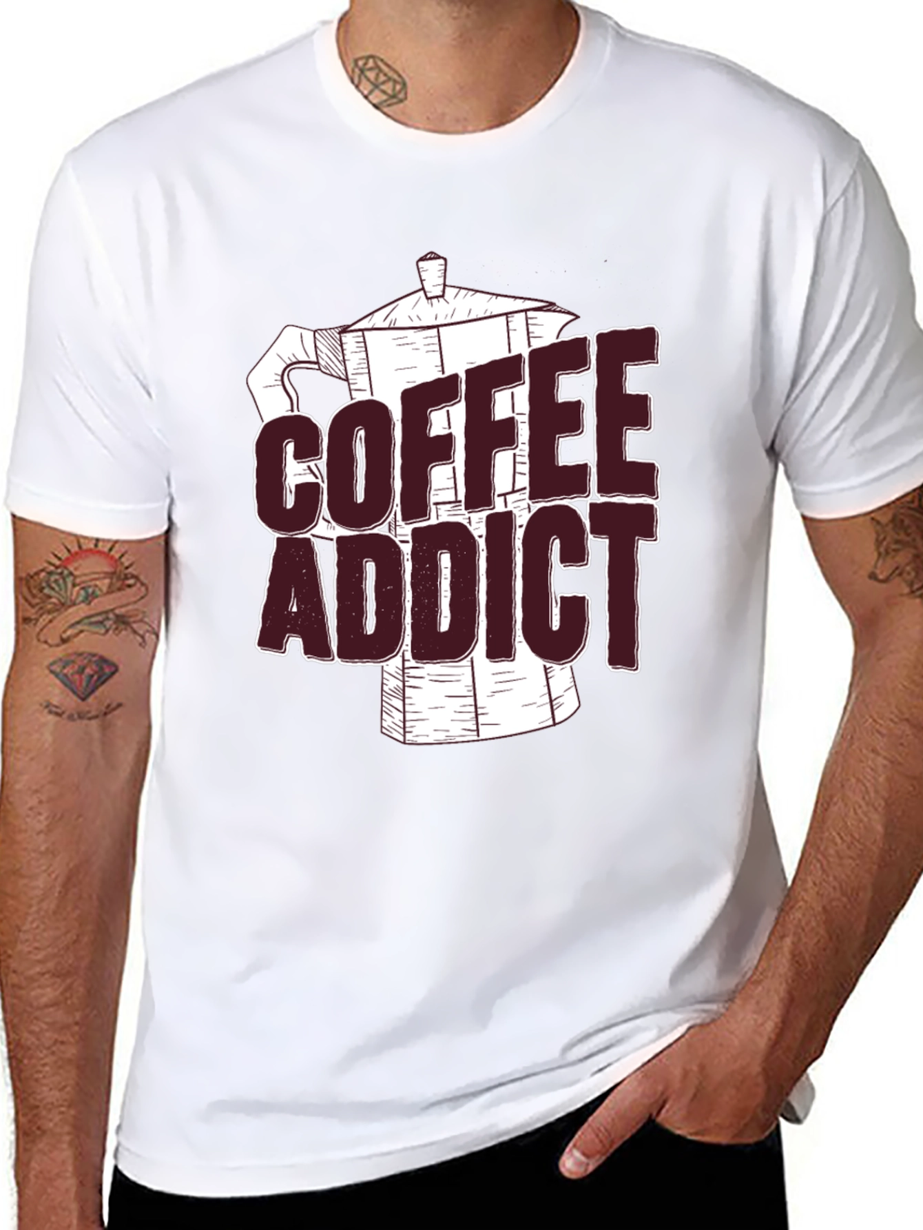 Coffee Addict Black Graphic Tee
