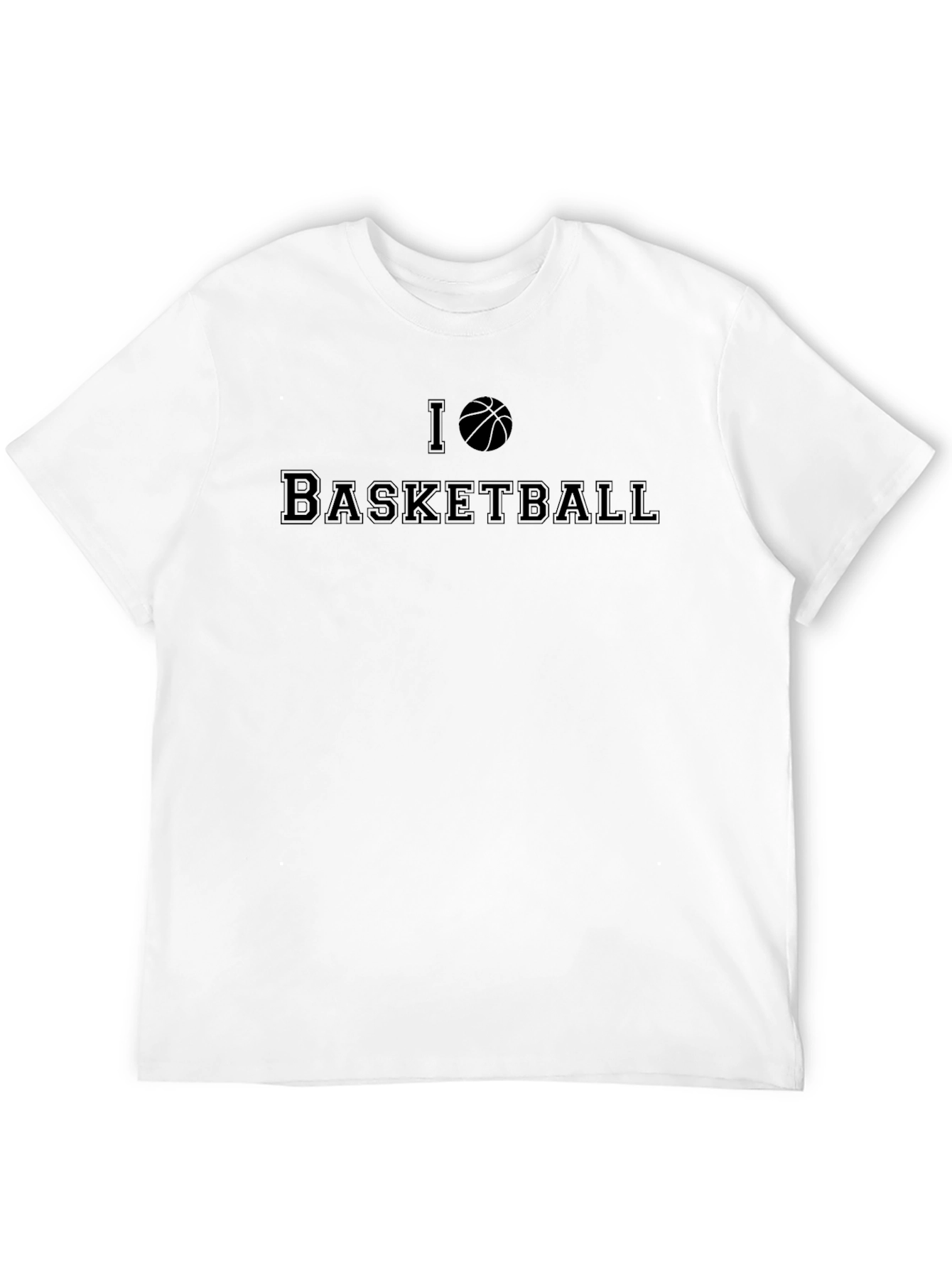 I Heart Basketball Black Graphic Tee