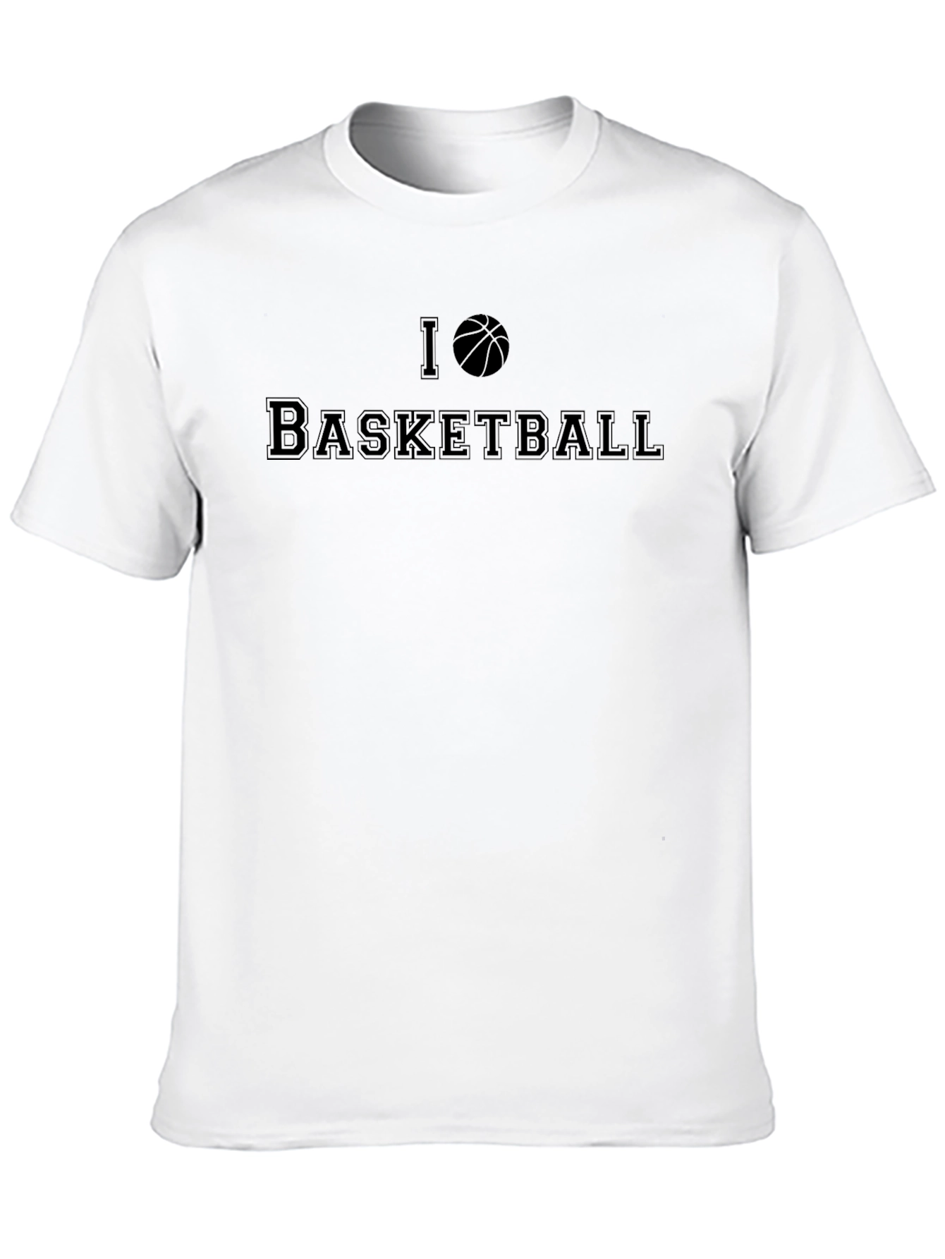 I Heart Basketball Black Graphic Tee