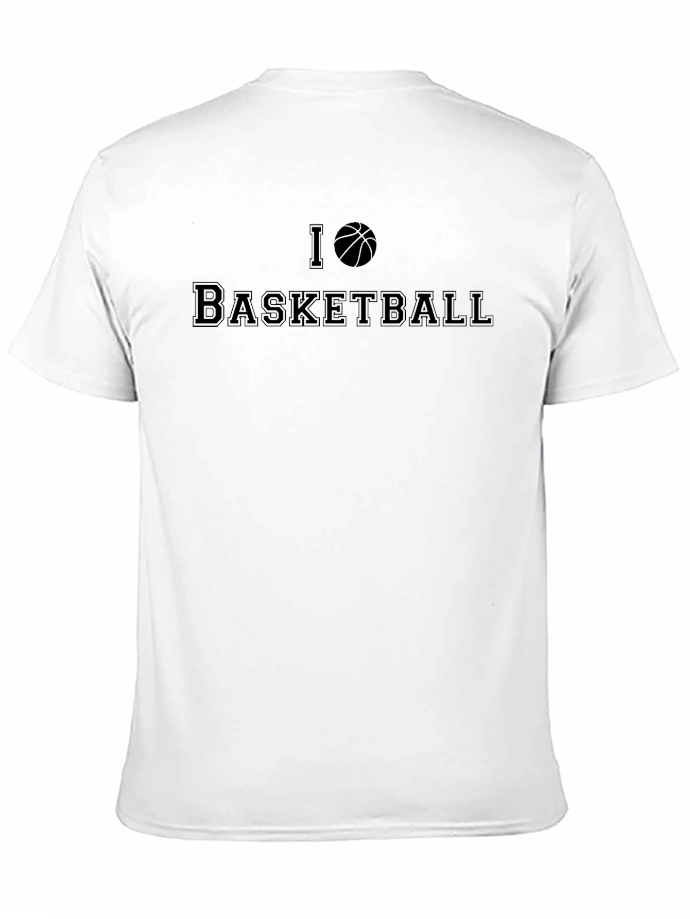 I Heart Basketball Black Graphic Tee