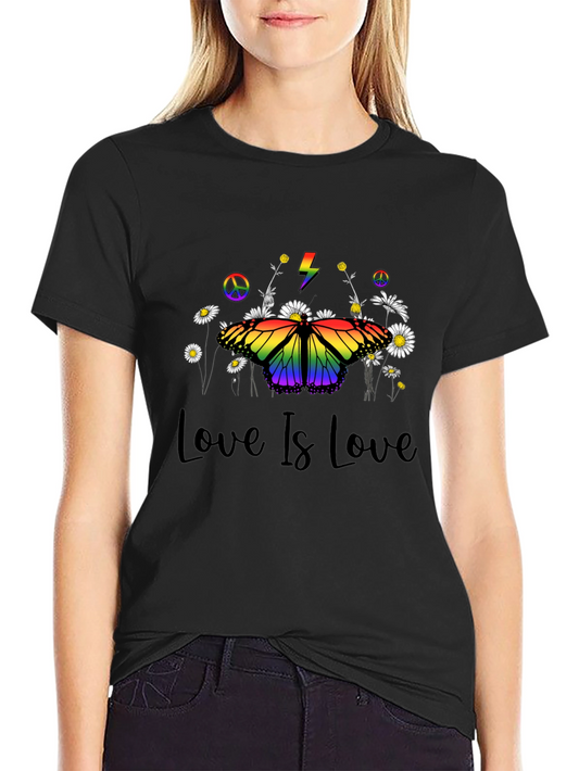 Love Is Love Pride Butterfly T-Shirt