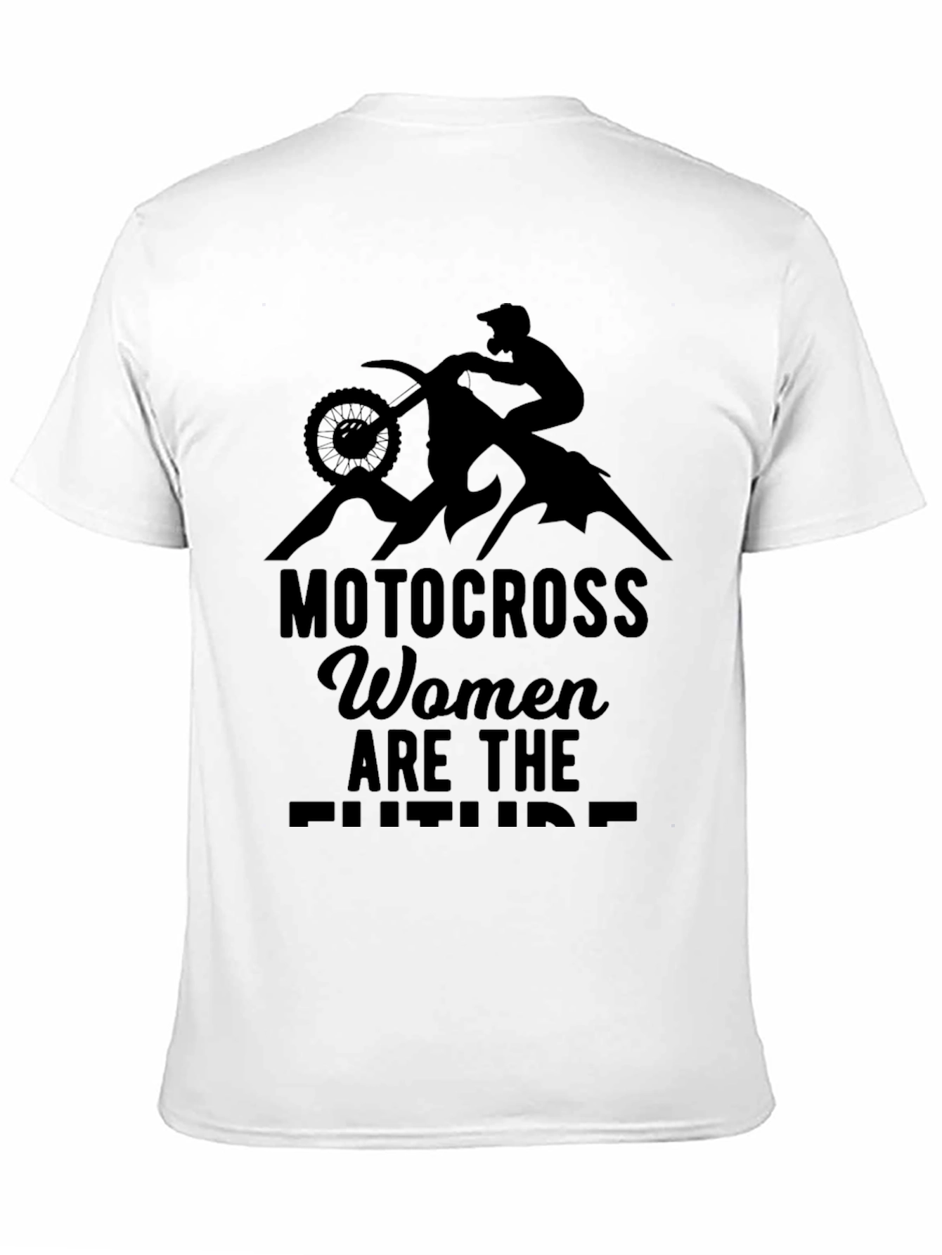 Motocross Women Graphic Tee - Black