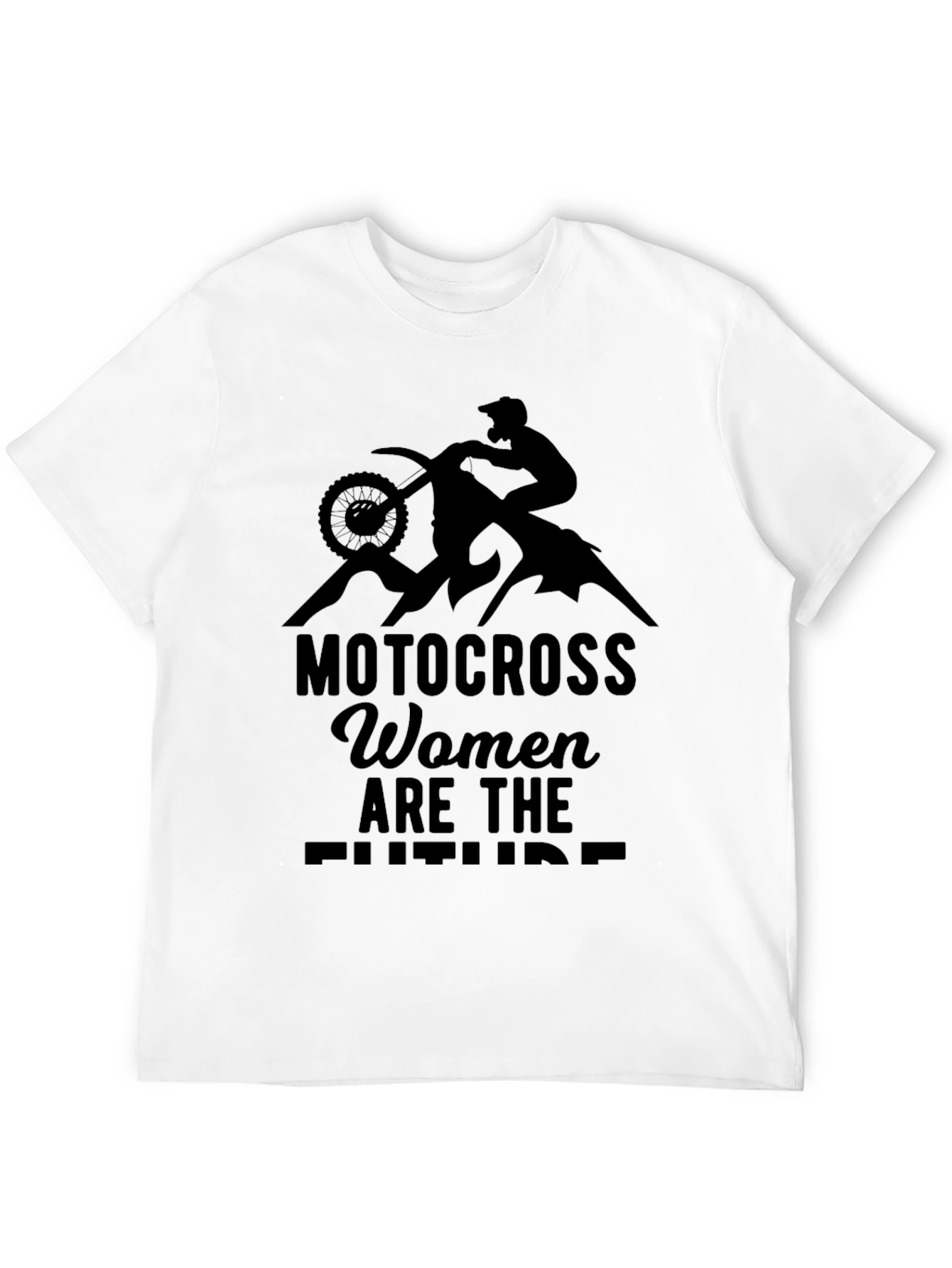 Motocross Women Graphic Tee - Black