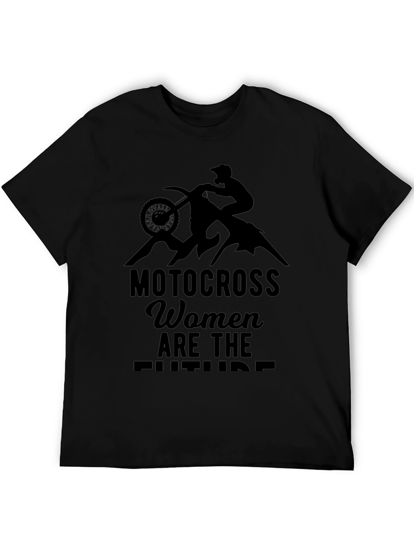Motocross Women Graphic Tee - Black