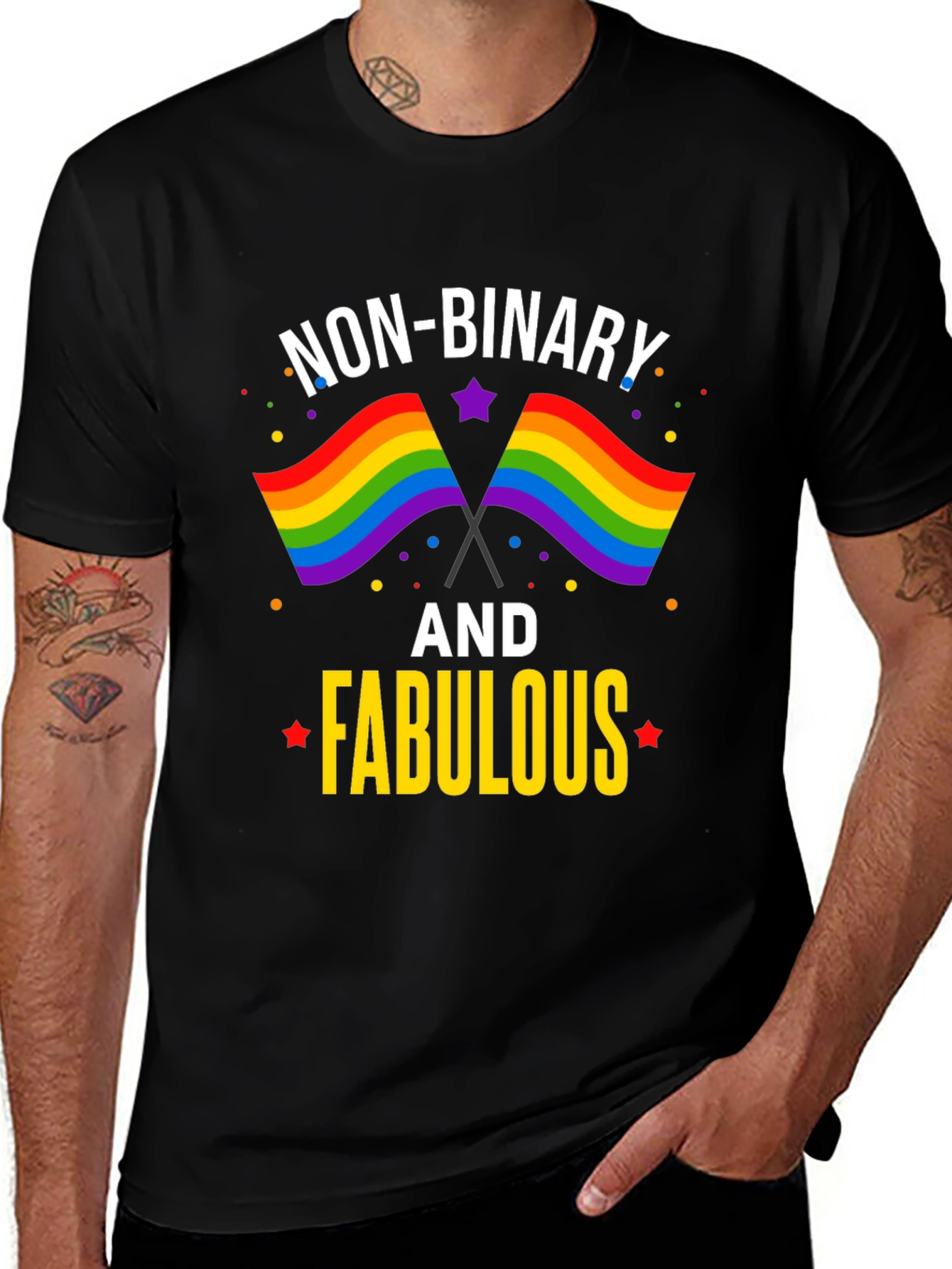 Non-Binary and Fabulous Pride T-Shirt