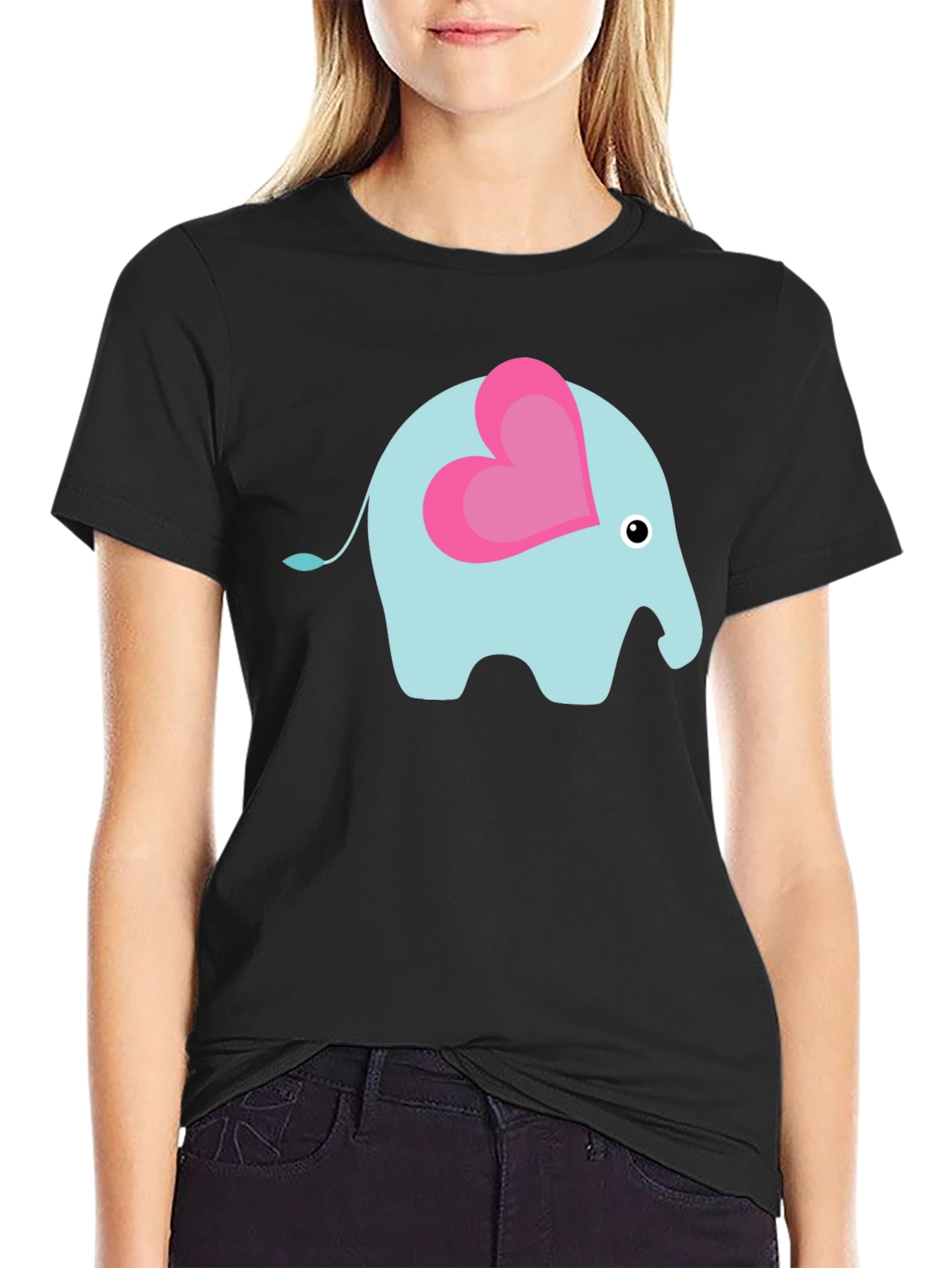 Elephant Heart Tee - Cute Graphic T-Shirt