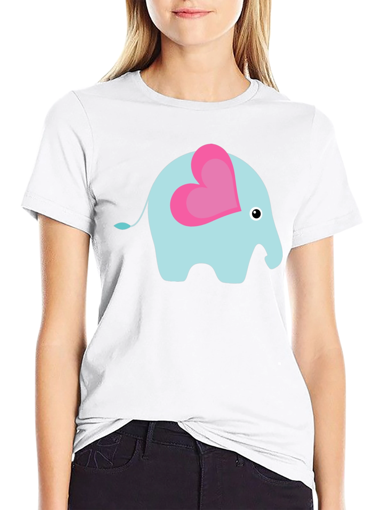 Elephant Heart Tee - Cute Graphic T-Shirt