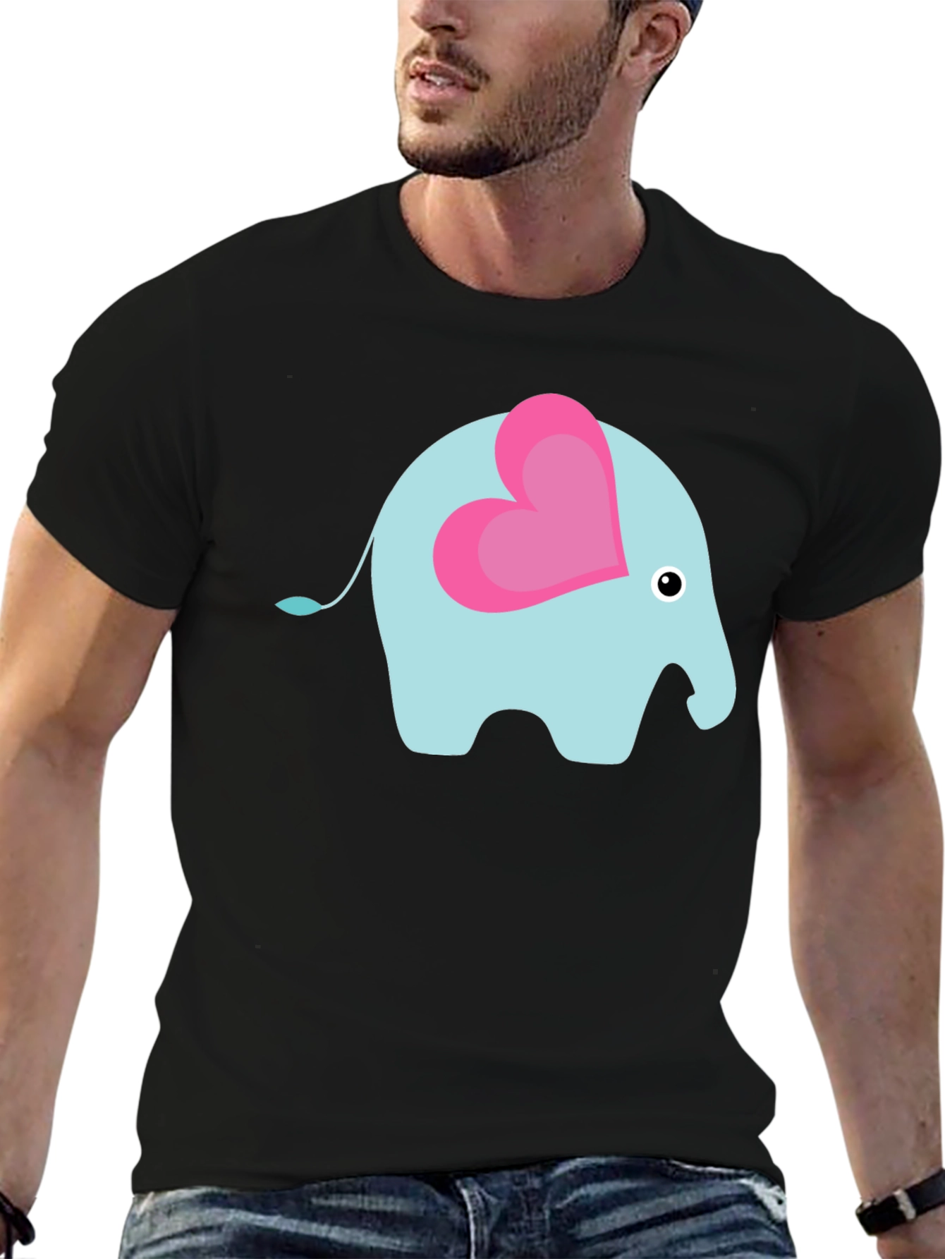 Elephant Heart Tee - Cute Graphic T-Shirt