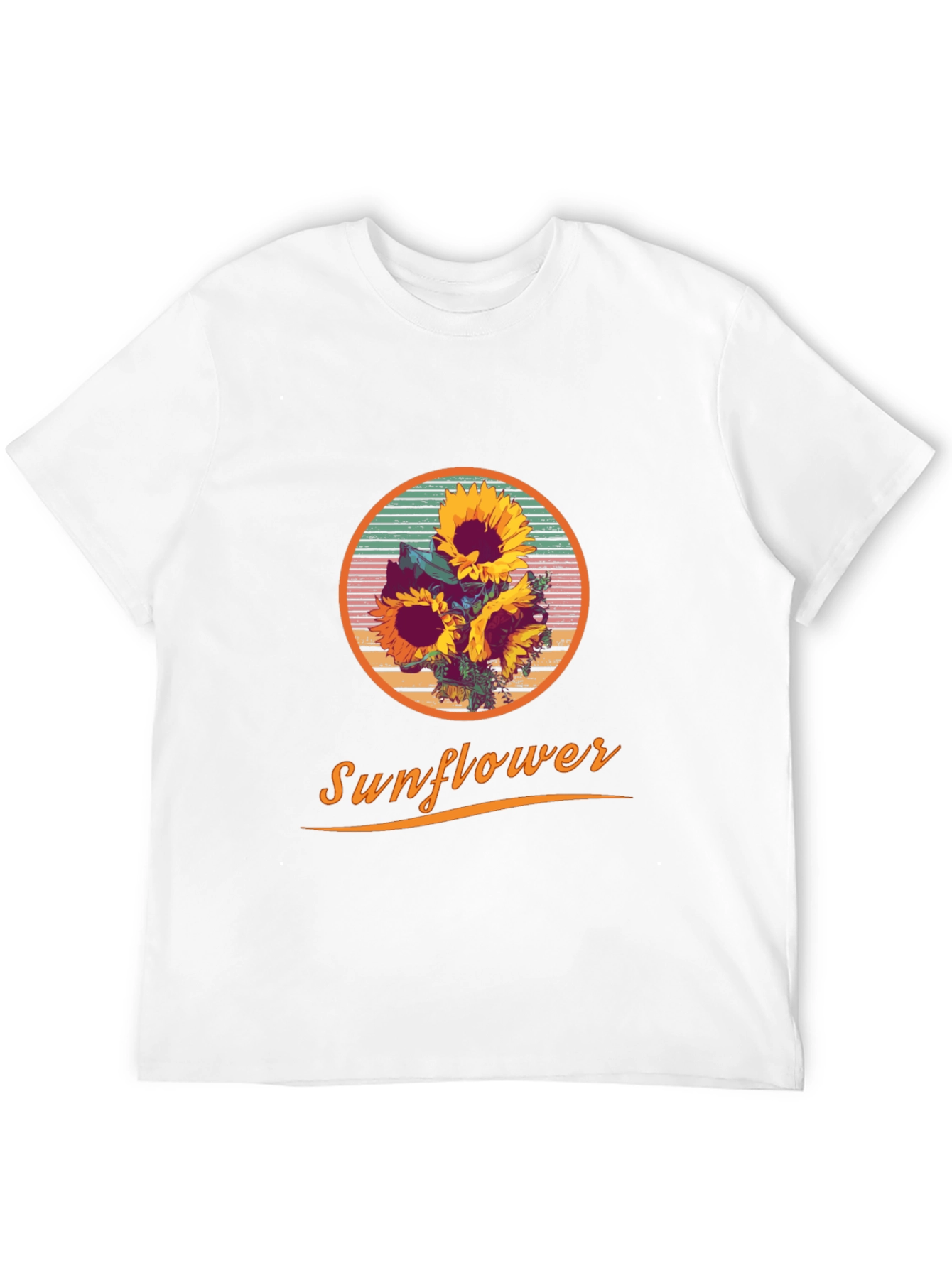 Sunflower Graphic Print Crew Neck T-Shirt