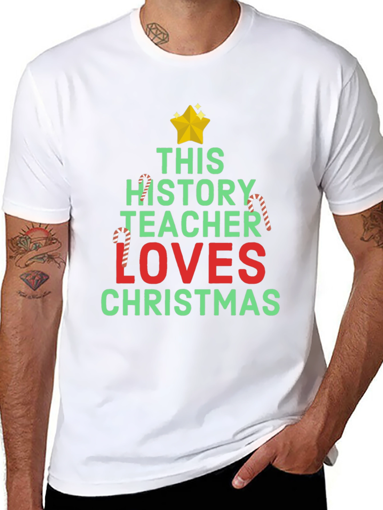 History Teacher Christmas T-Shirt