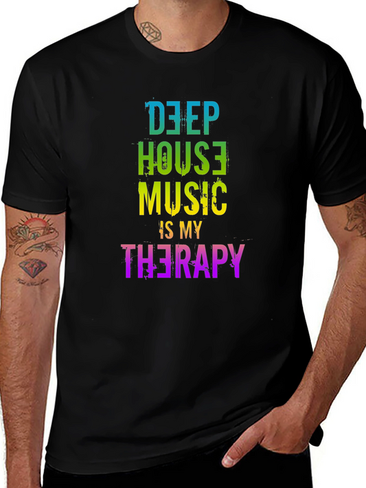 Deep House Music Therapy Graphic Tee