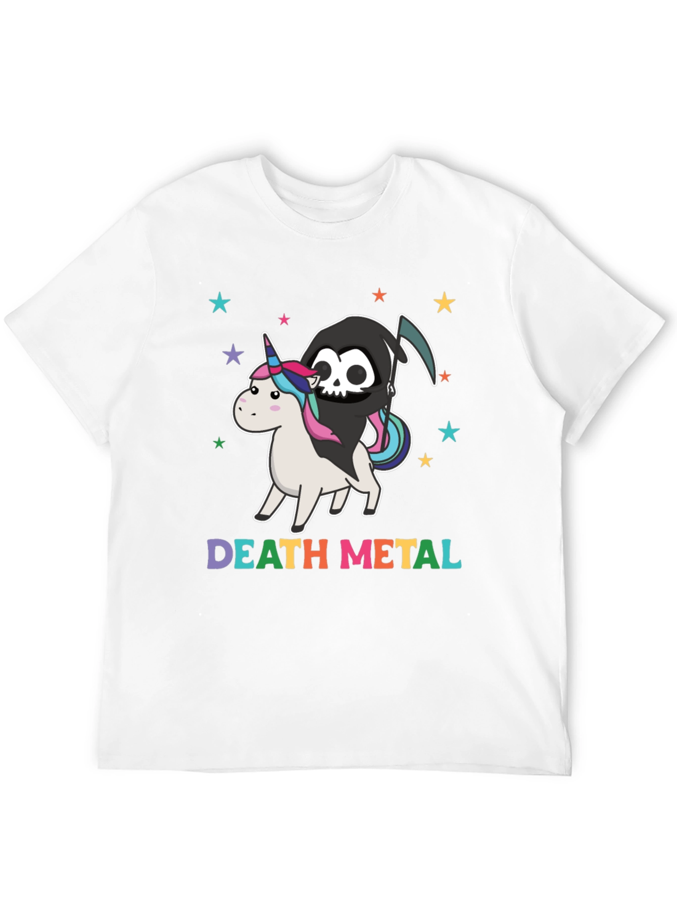 Death Metal Grim Reaper Unicorn T-Shirt