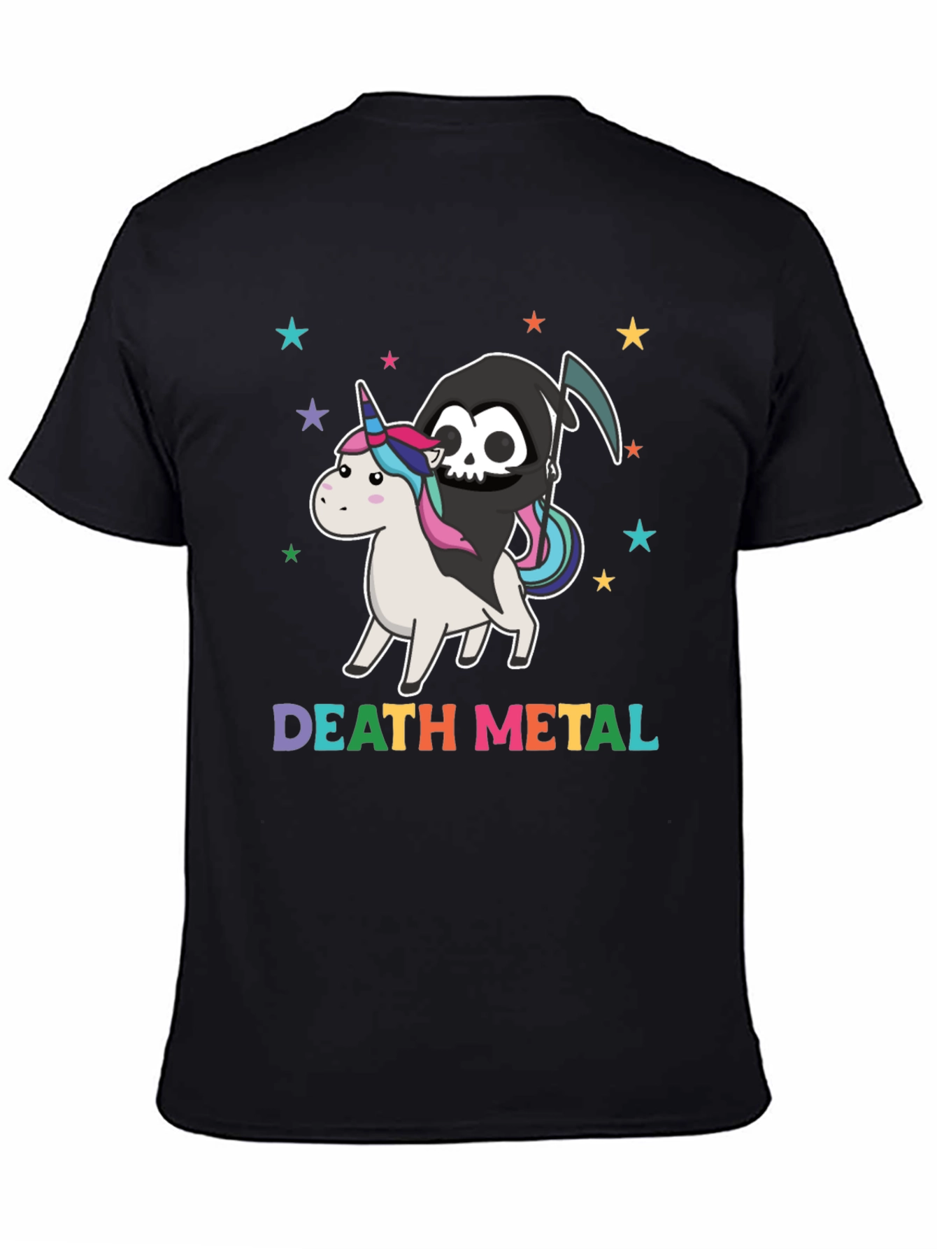 Death Metal Grim Reaper Unicorn T-Shirt