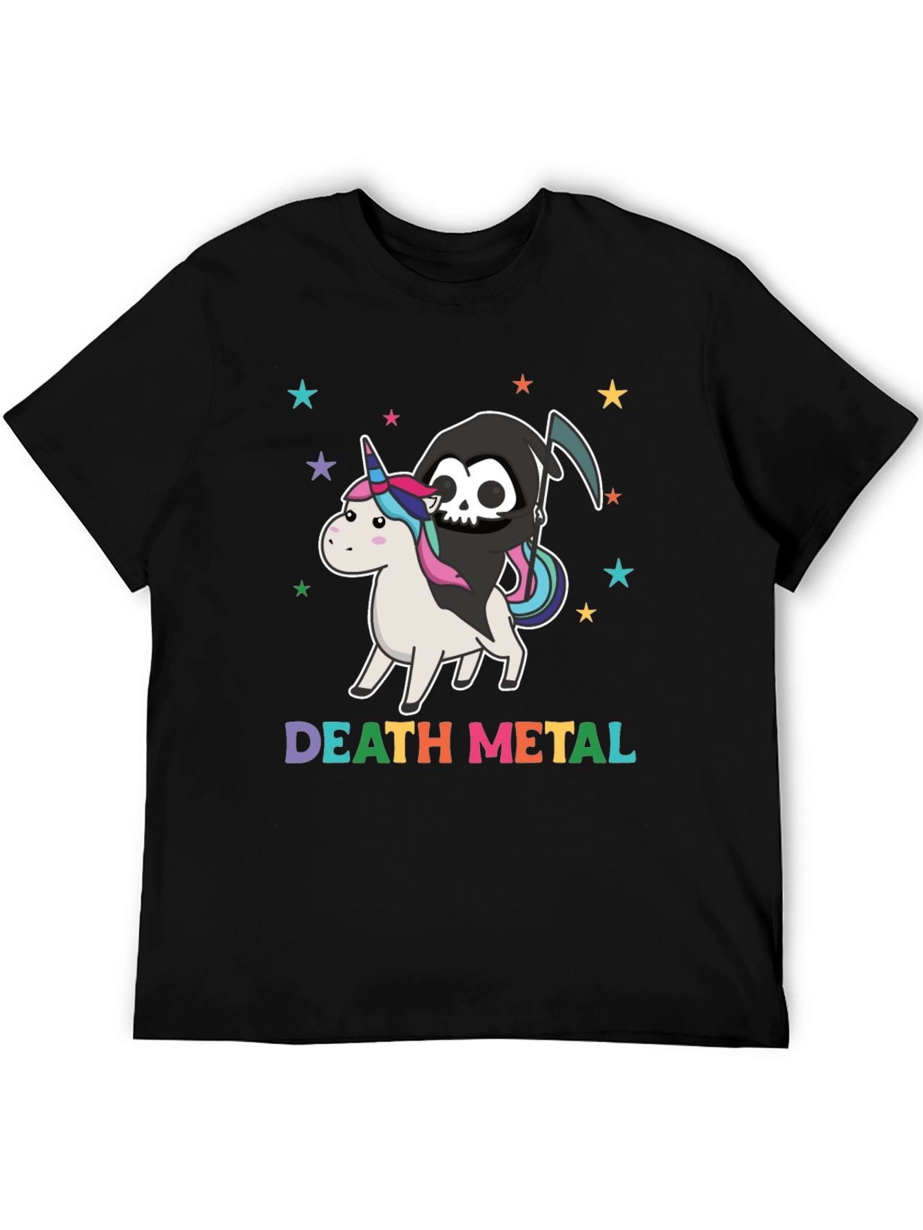 Death Metal Grim Reaper Unicorn T-Shirt