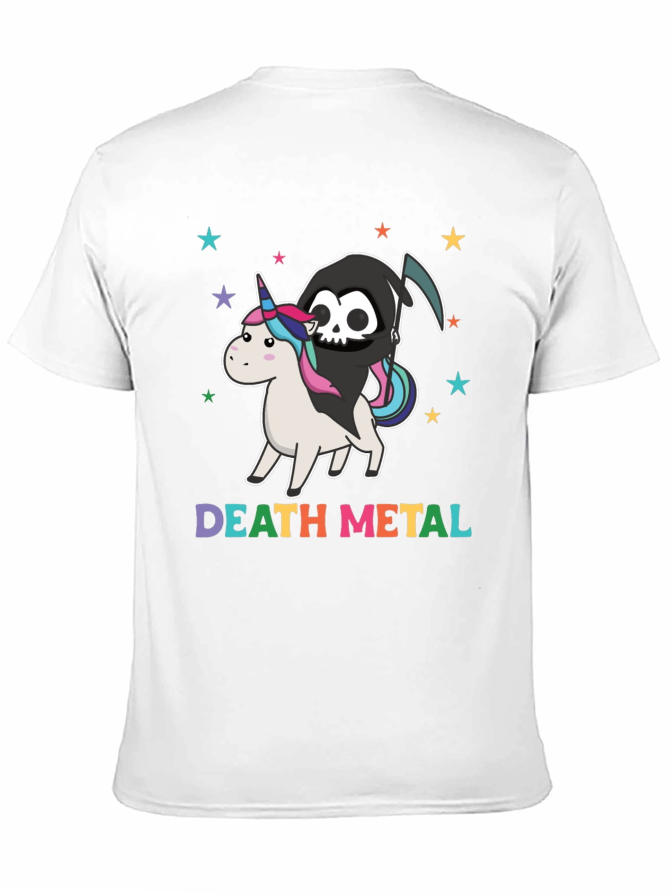 Death Metal Grim Reaper Unicorn T-Shirt