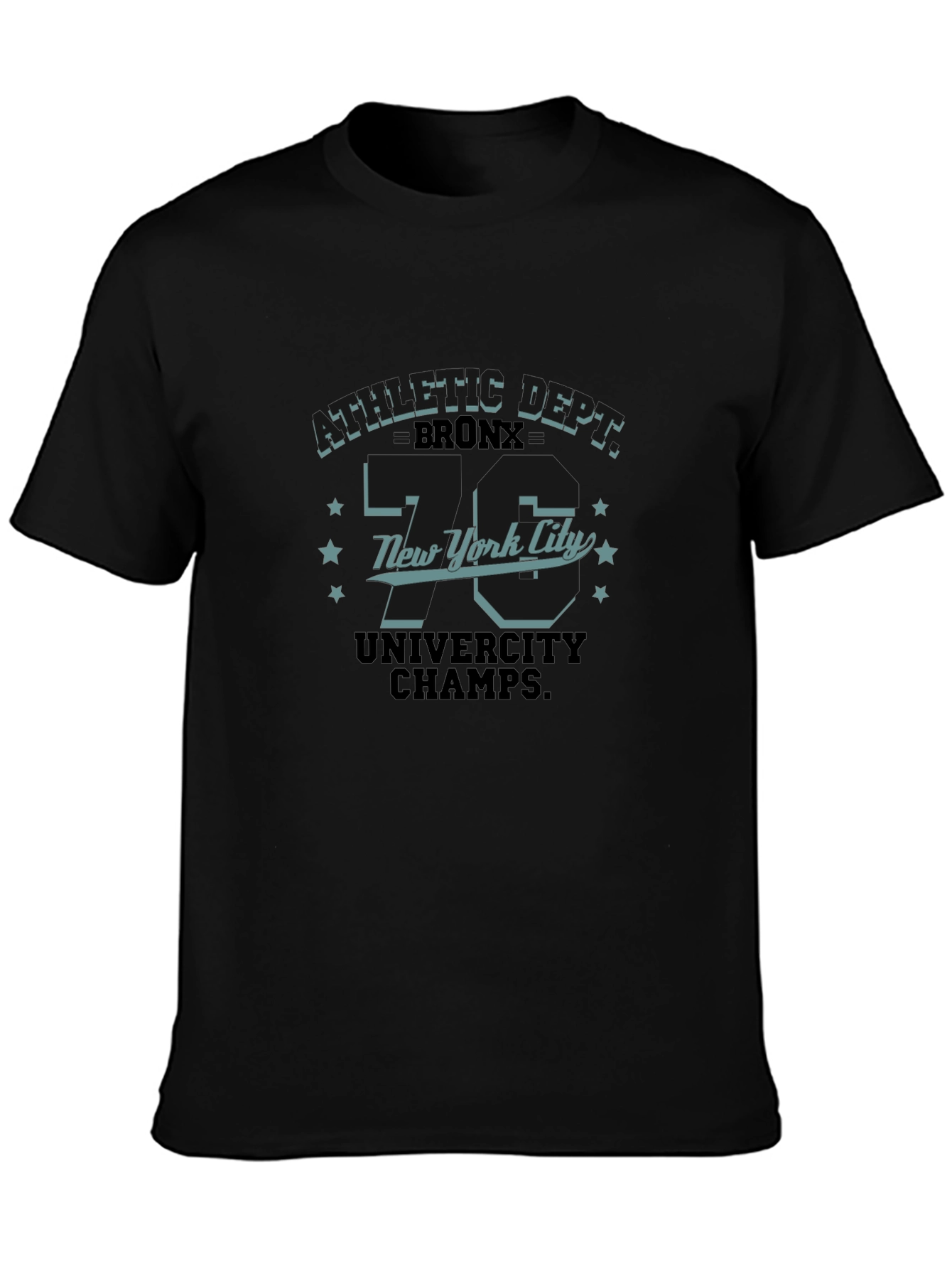 Athletic Dept. Graphic Print Black T-Shirt