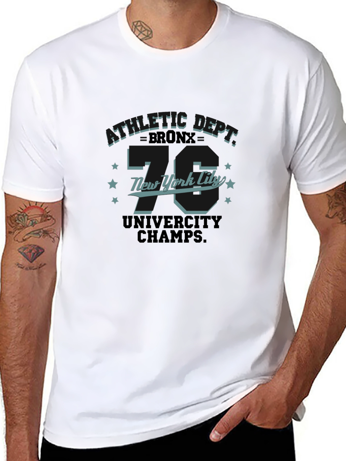 Athletic Dept. Graphic Print Black T-Shirt