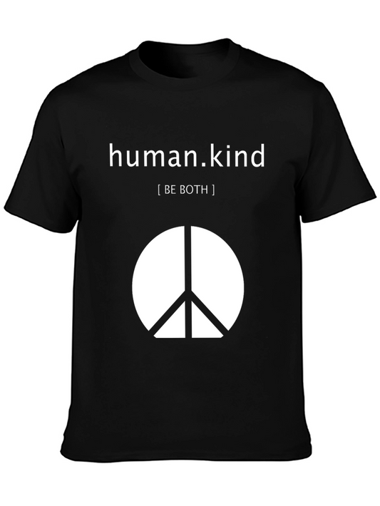 Human.Kind T-Shirt - Be Both - Peace Sign Tee