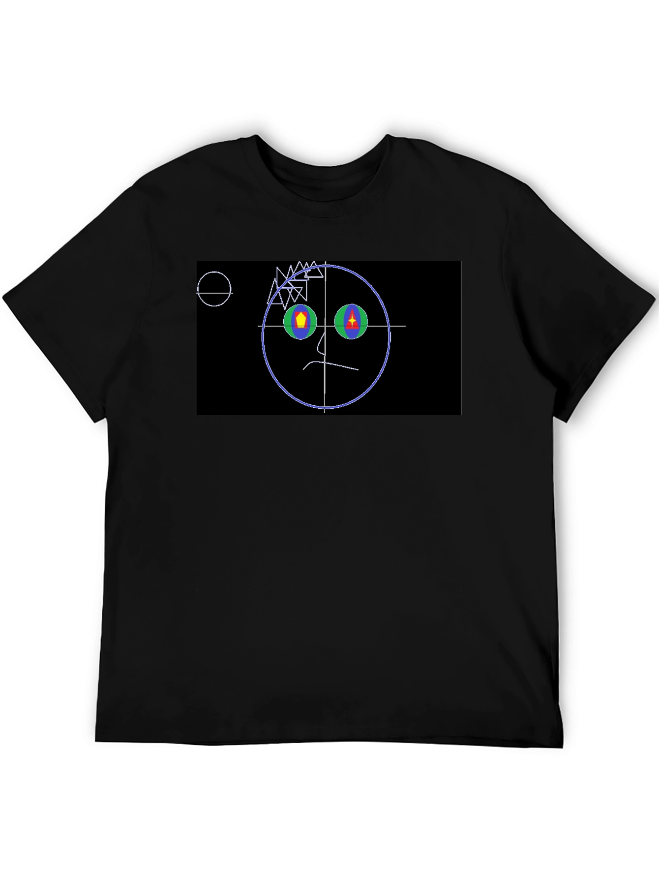 Abstract Face Graphic T-Shirt