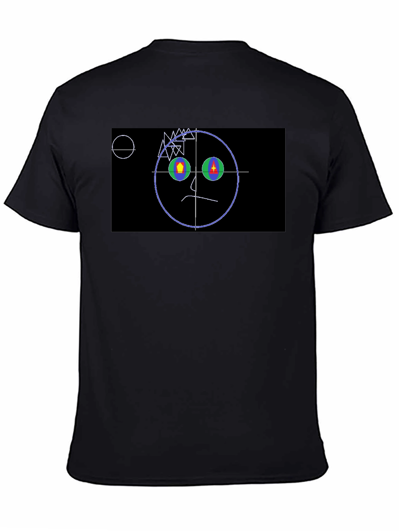 Abstract Face Graphic T-Shirt