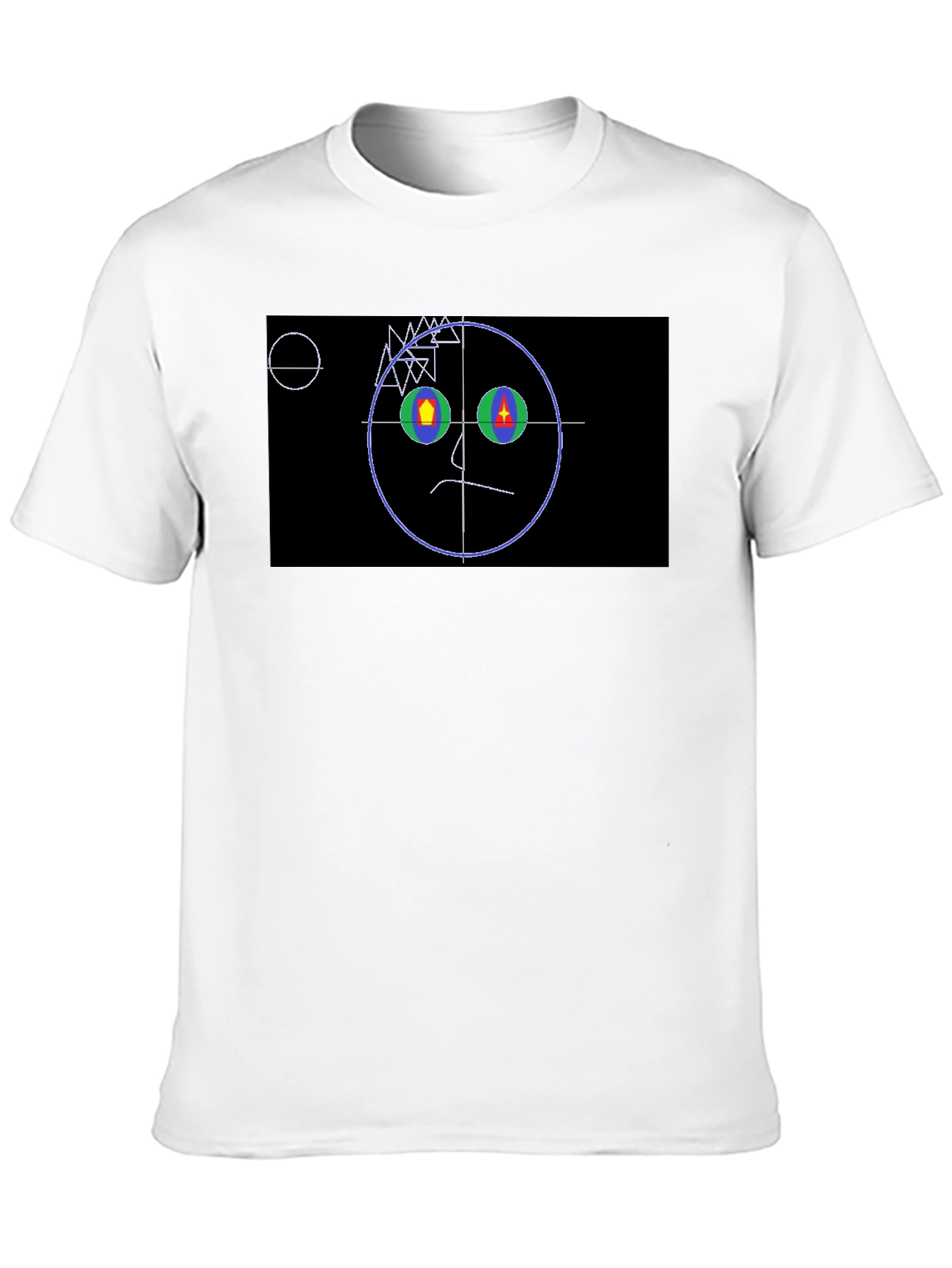 Abstract Face Graphic T-Shirt