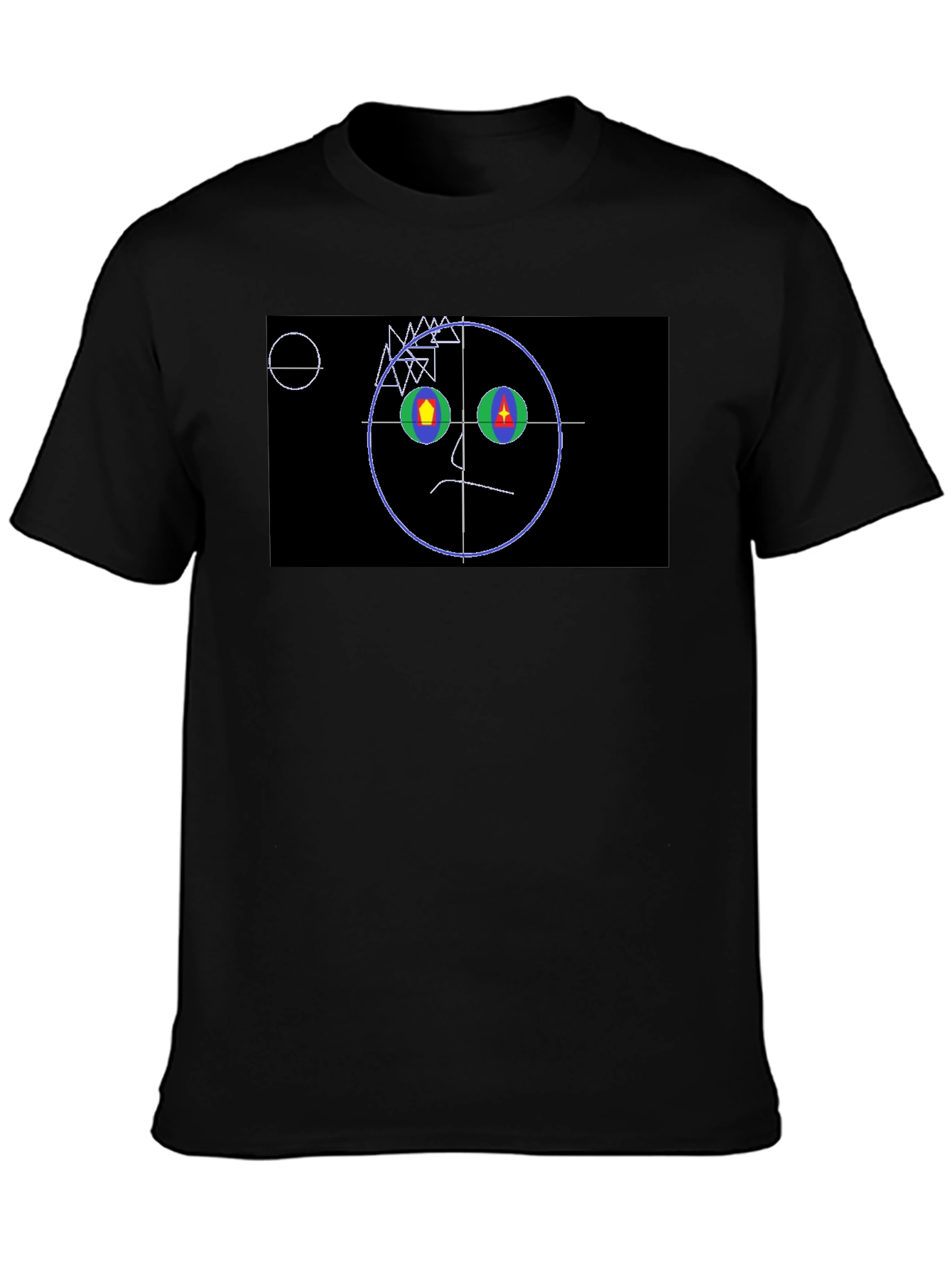 Abstract Face Graphic T-Shirt