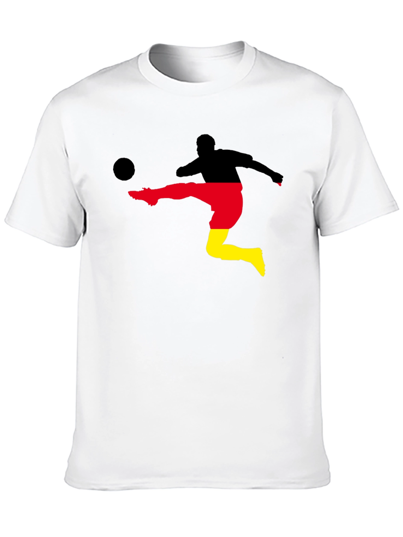 Germany Soccer Silhouette Black T-Shirt