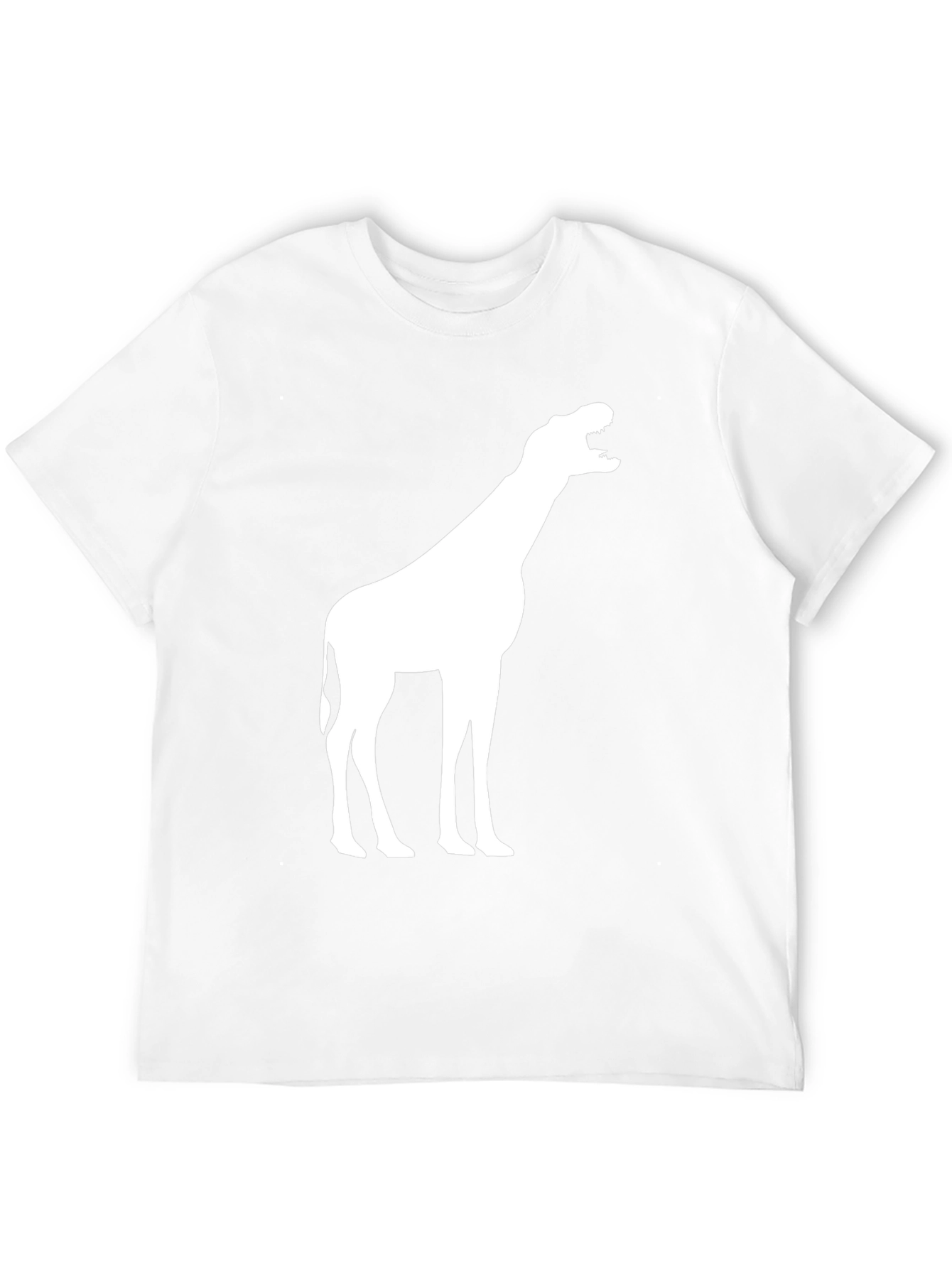 Mens Black T-Shirt with Giraffe Design