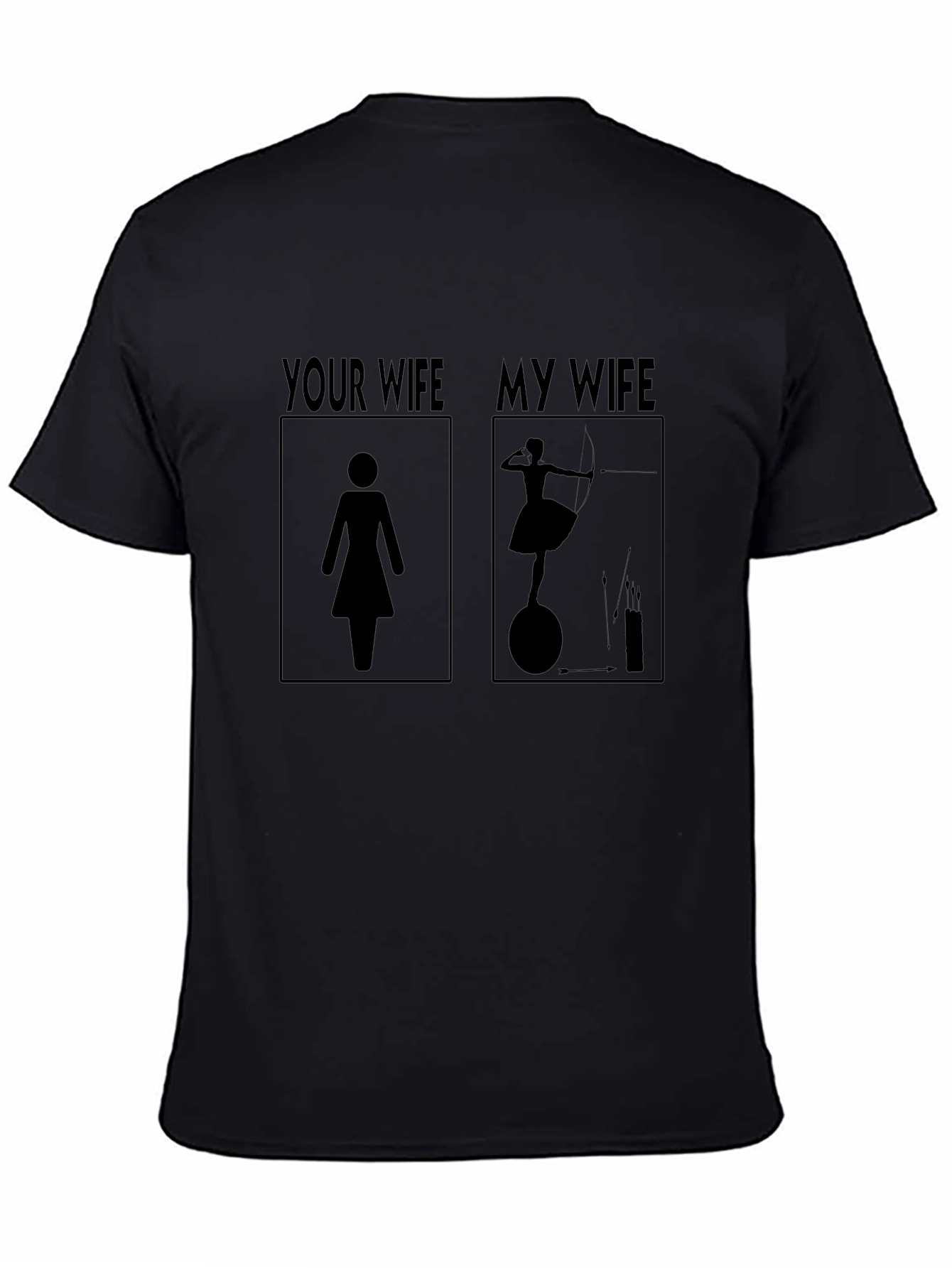 Humorous My Wife Archer Graphic Tee - Novelty