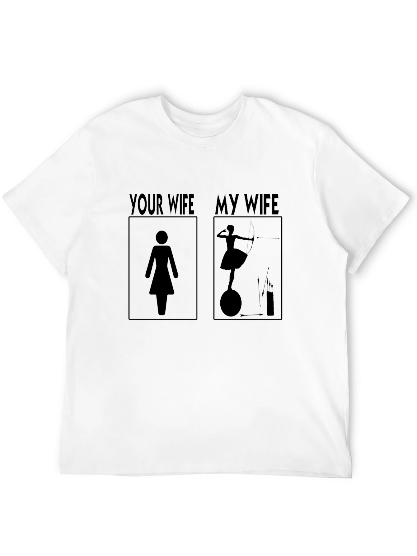 Humorous My Wife Archer Graphic Tee - Novelty