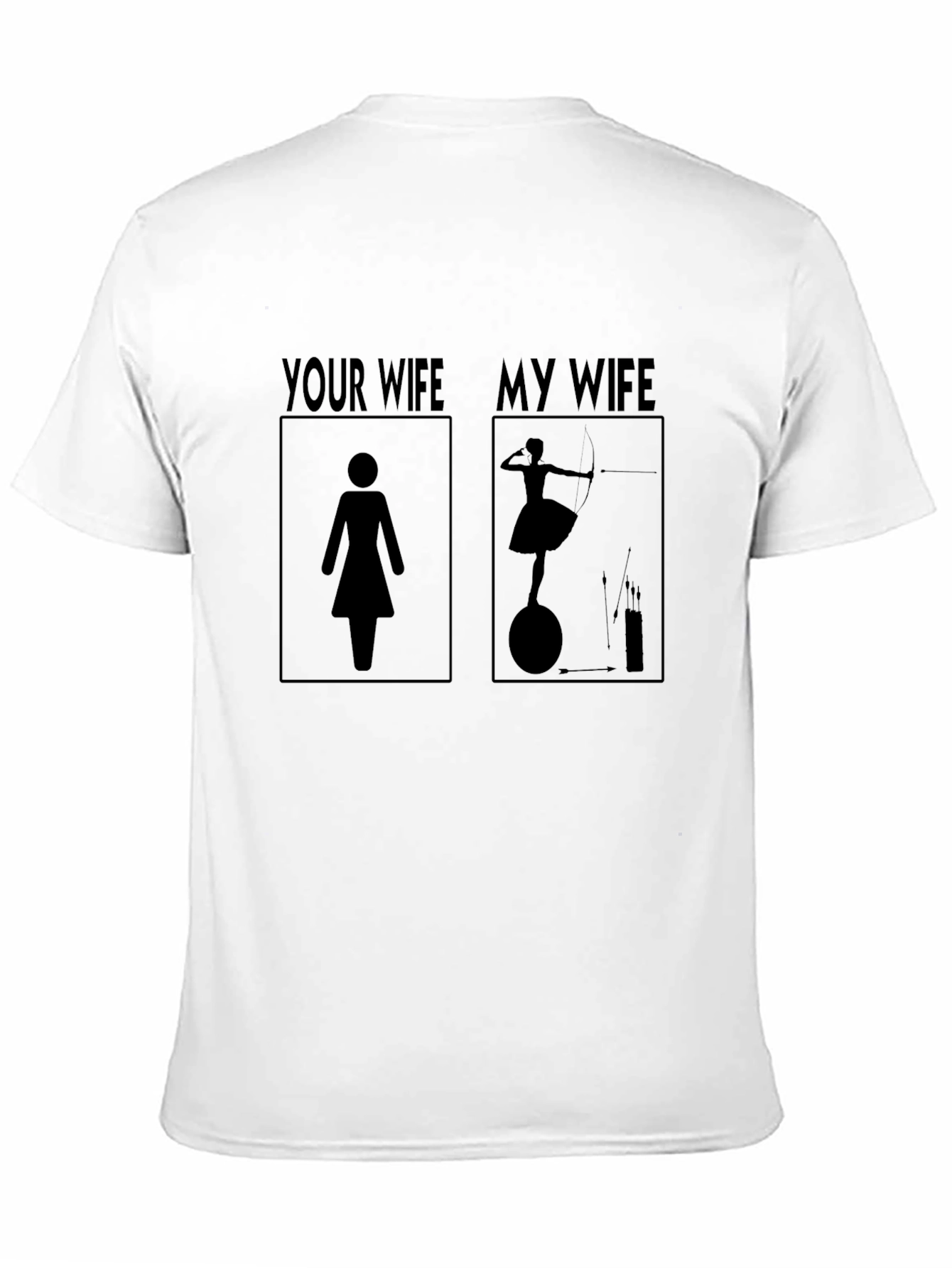 Humorous My Wife Archer Graphic Tee - Novelty