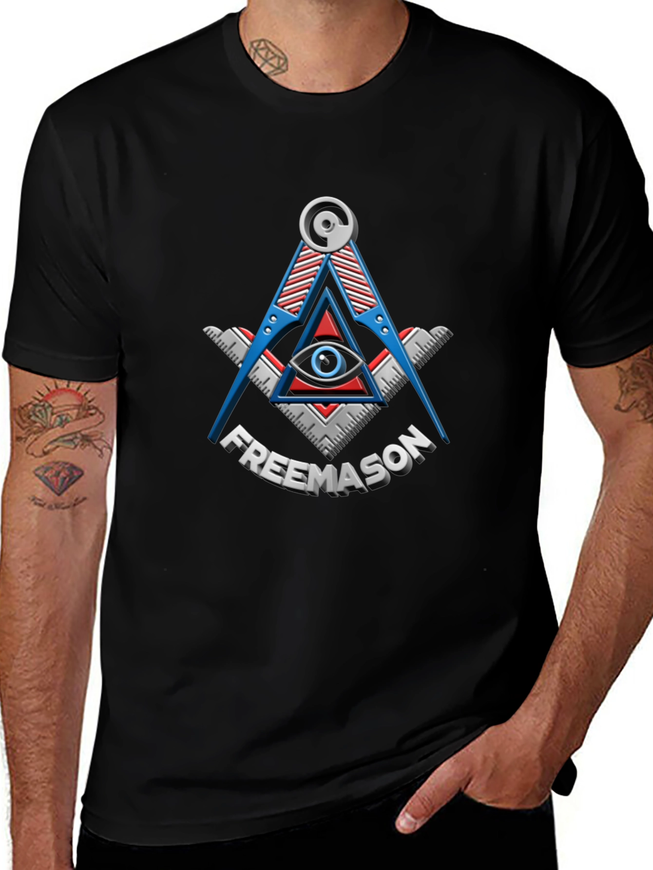 Freemason Symbol Black T-Shirt