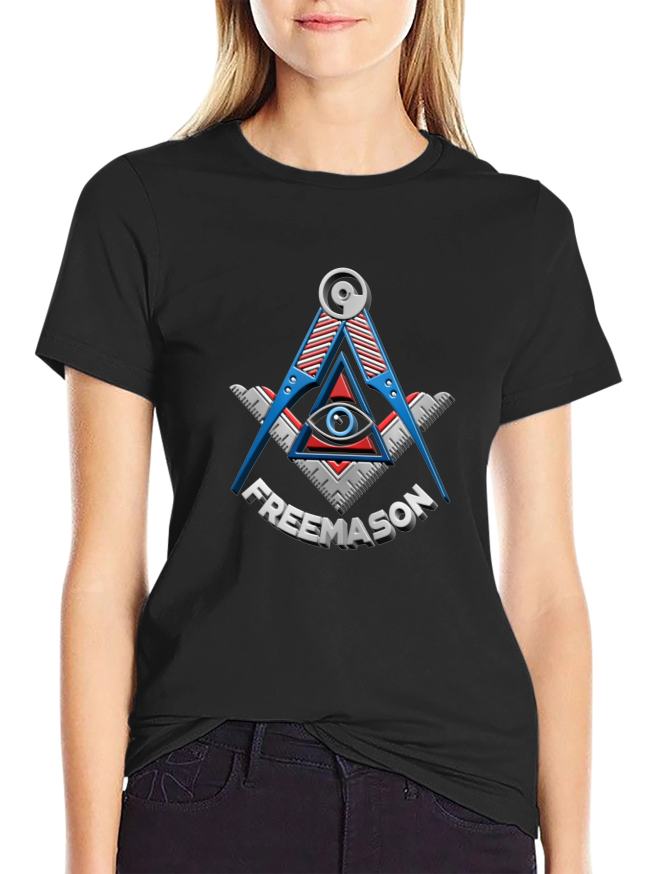 Freemason Symbol Black T-Shirt