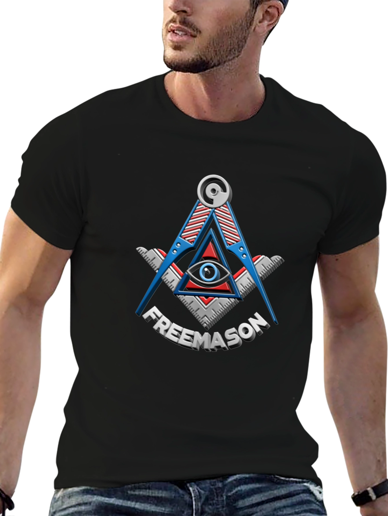 Freemason Symbol Black T-Shirt