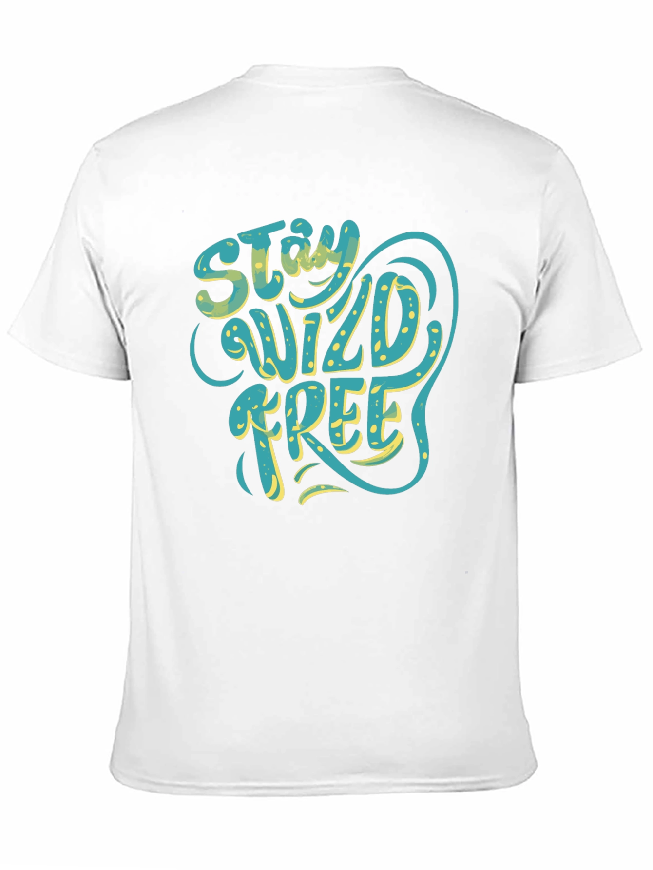 Stay Wild Free Graphic Tee - Black Cotton T-Shirt